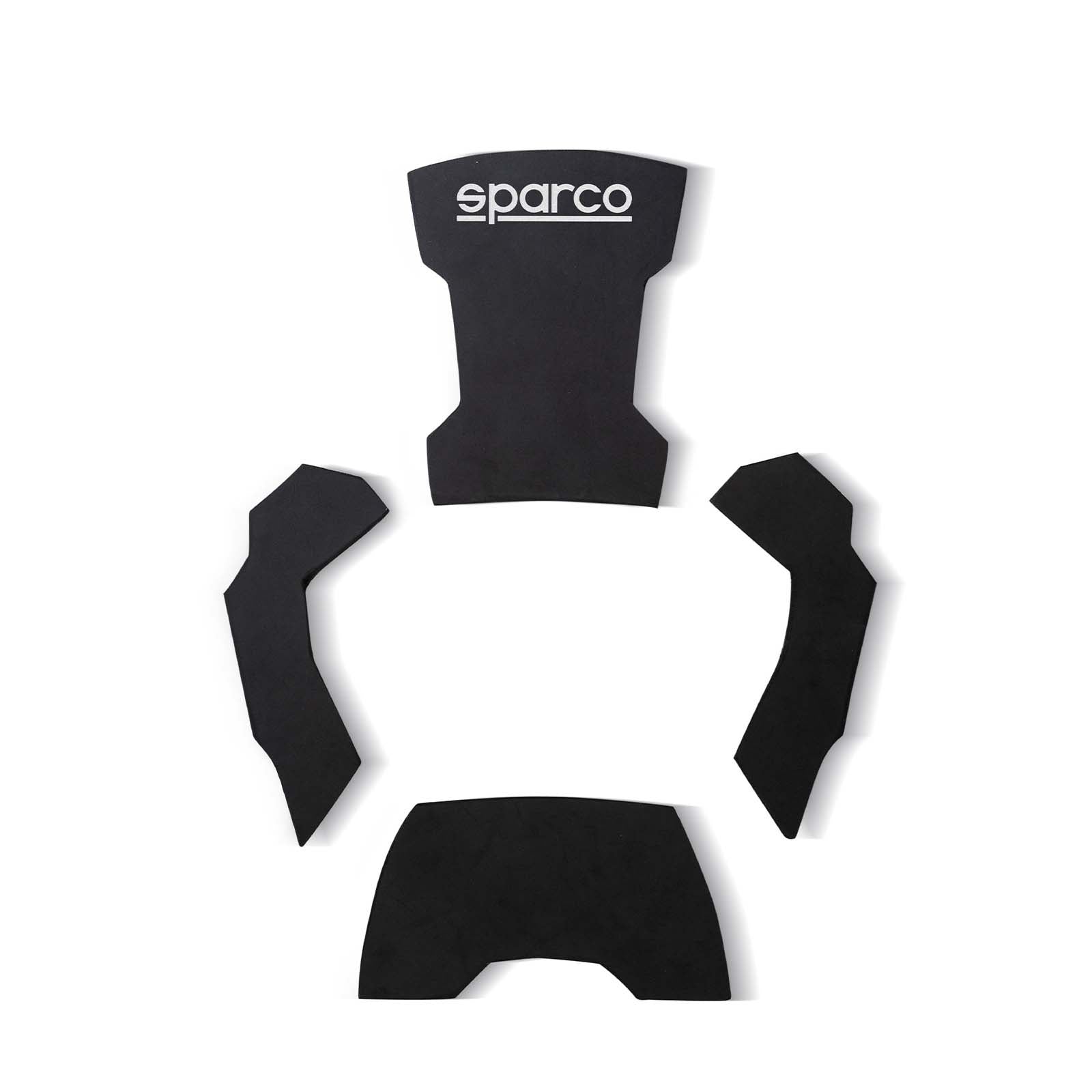 Sparco Pro Seat Pad Kit for kart seats with adjustable foam padding for comfort and vibration reduction
