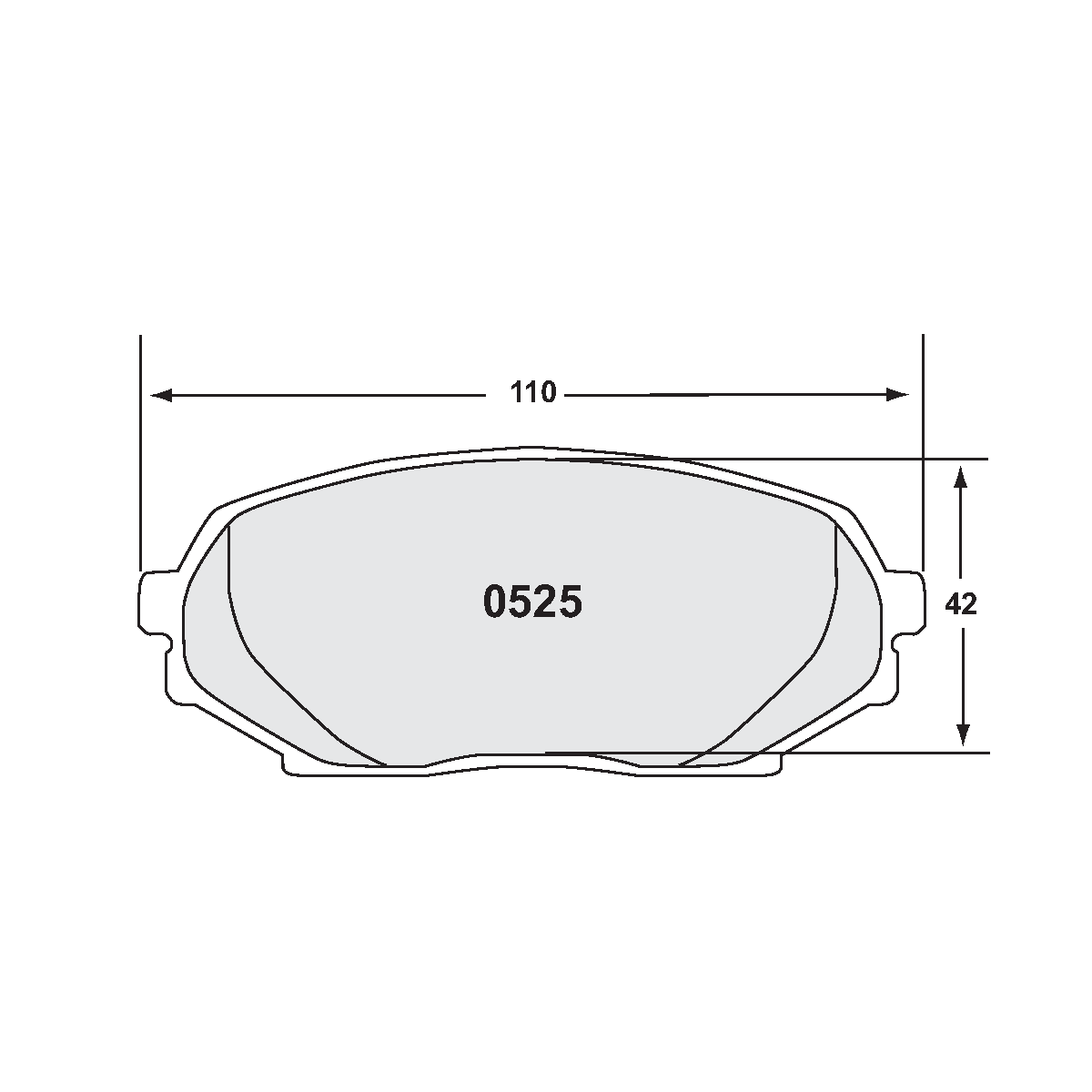 PFC Spec Miata (NA 1.6L) Front Brake Pads - 08 Compound - 0525.08.14.44