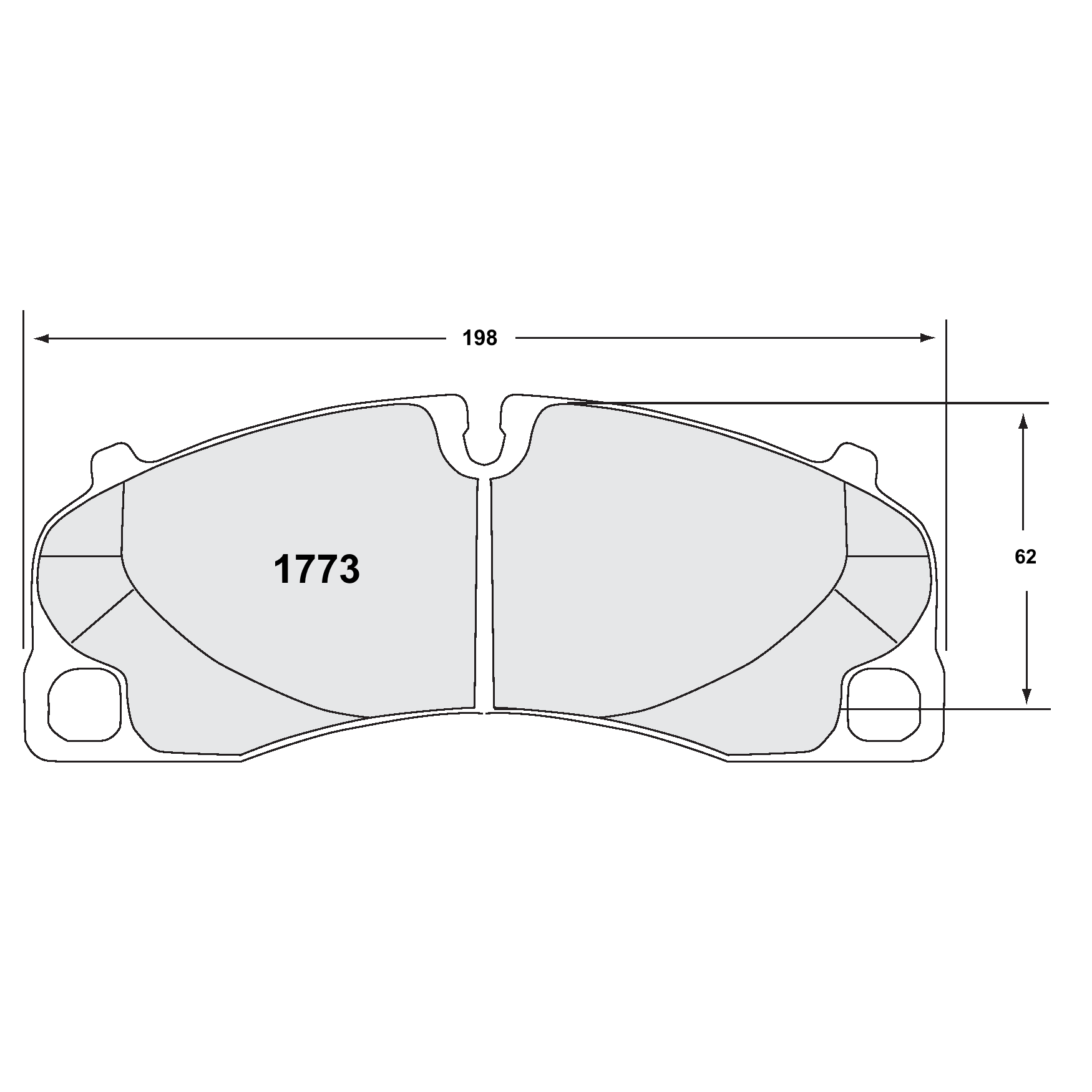 PFC Porsche 991/992 GT3 / Cayman GT4 Front Brake Pads - 311 Compound - 1773.331.17.44