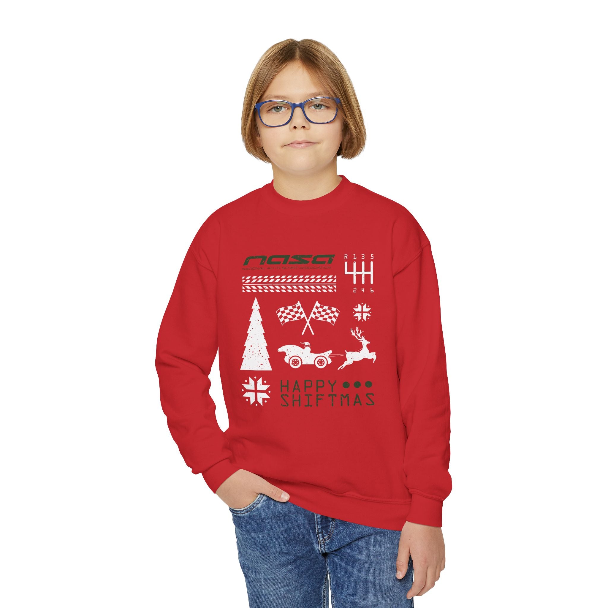 NASA Happy Shiftmas Sweater - Youth