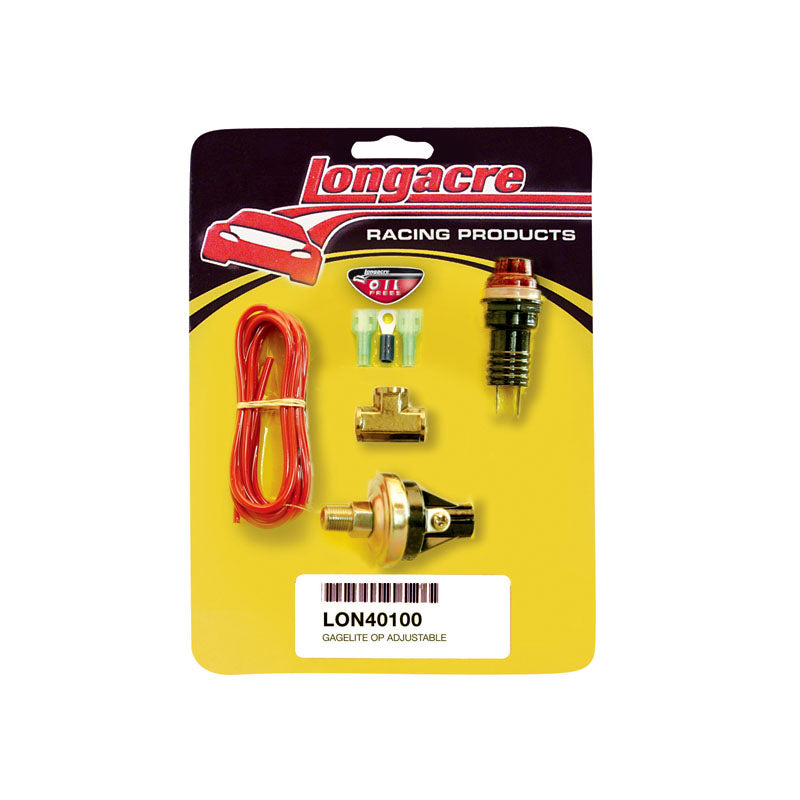 Longacre Gagelites Warning Light Kit - 15-50 psi Oil Pressure 1/8
