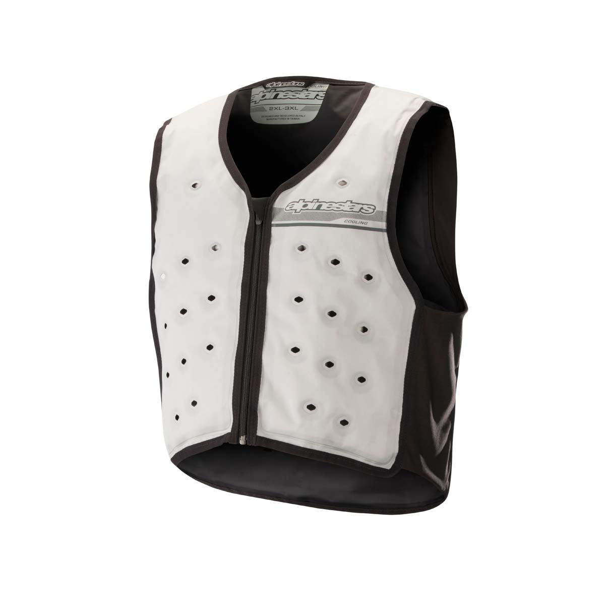 Alpinestars cooling vest with refillable water chamber and ventilated lightweight construction