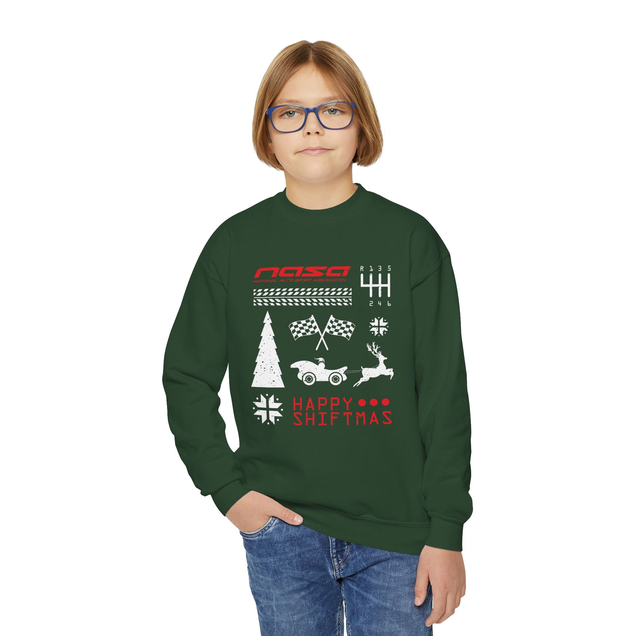 NASA Happy Shiftmas Sweater - Youth