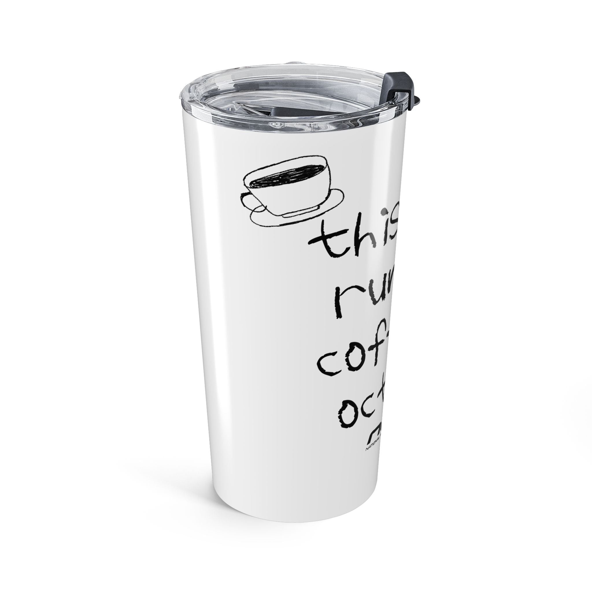 “This Mom Runs on Coffee & Octane” Insulated Stainless Steel Cup