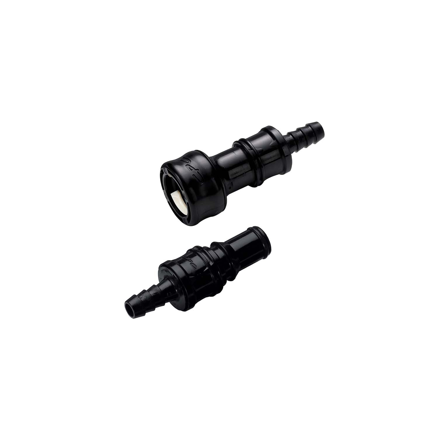 Chillout Systems Breakaway Hose Coupling in the separated position, showing the two independent halves after emergency release.
