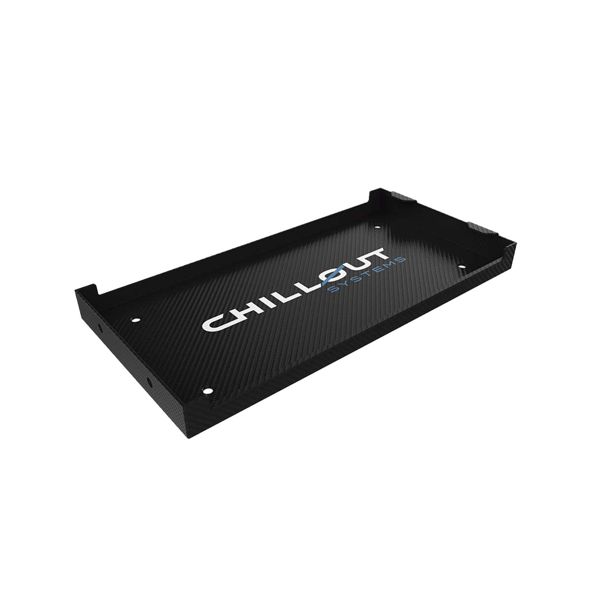 Chillout Systems carbon fiber mounting plate for Quantum Pro and AirCon helmet coolers