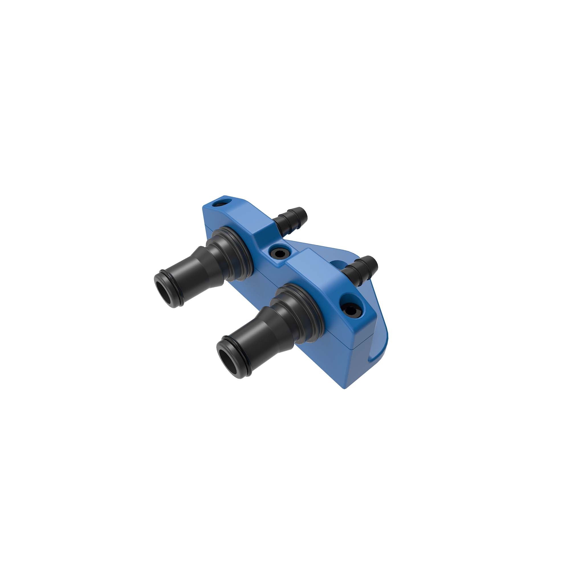 Chillout Systems Rapid Release flat surface mount showing low-profile bracket and quick-release fitting for transmission tunnel, seat, or flat cockpit surface installation.