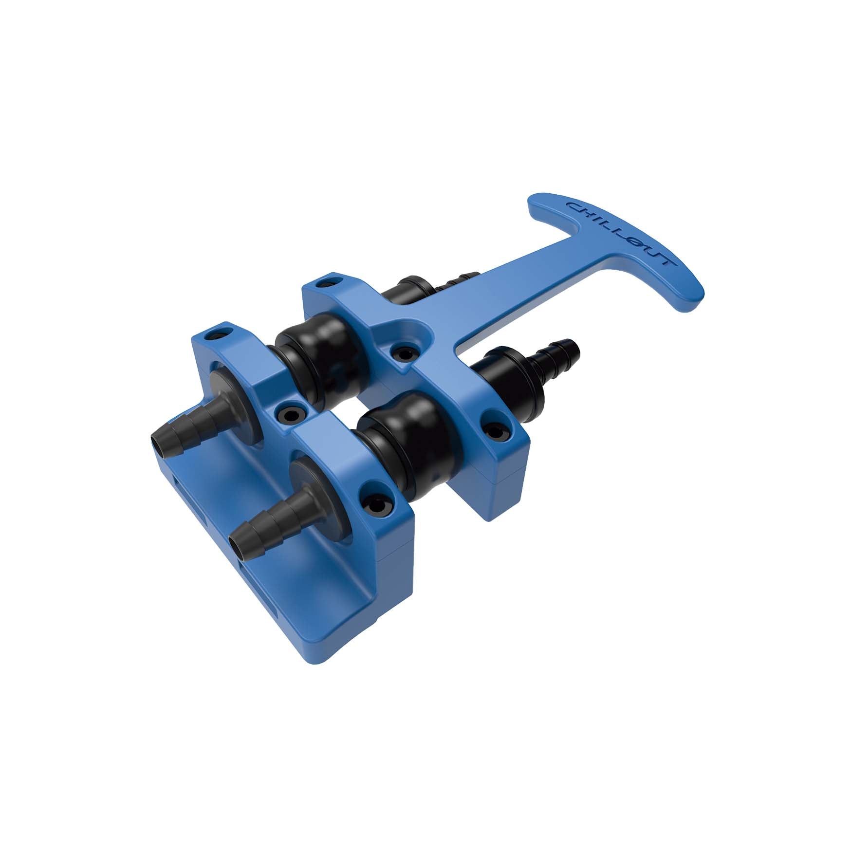 Chillout Systems Rapid Release Kit roll bar mount, showing clamp-style bracket for attachment to roll cage tubing.