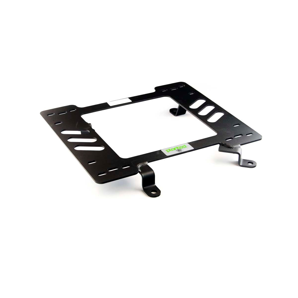 Planted seat bracket for 1979-1998 Ford Mustang, passenger side, black powder-coated steel