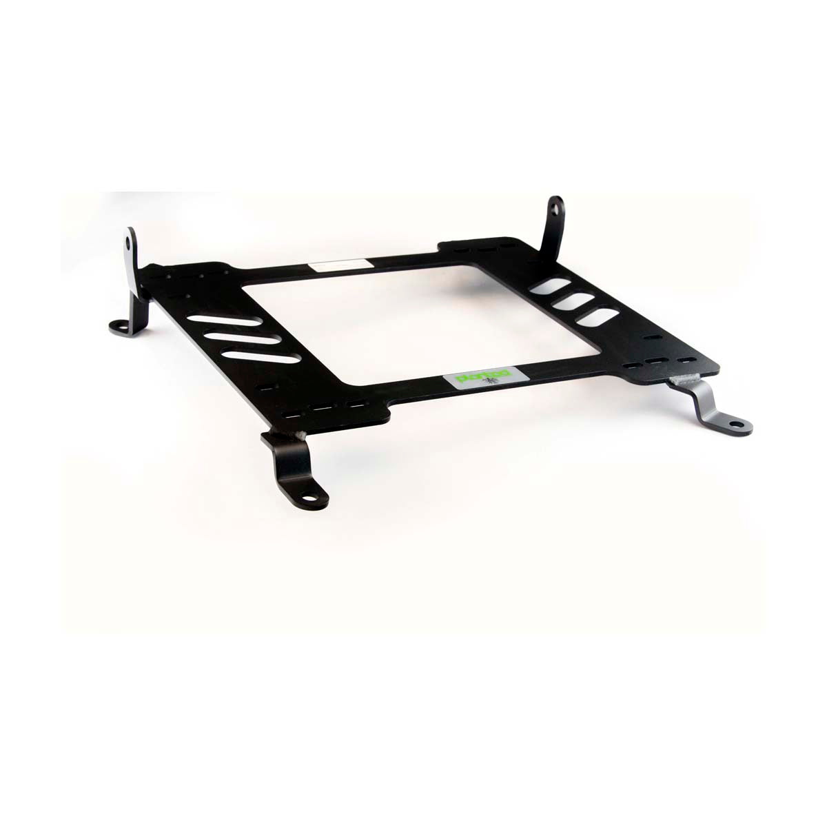 Planted seat bracket for 2007-2017 Mitsubishi Lancer / Lancer Evo X, passenger side, black powder-coated steel