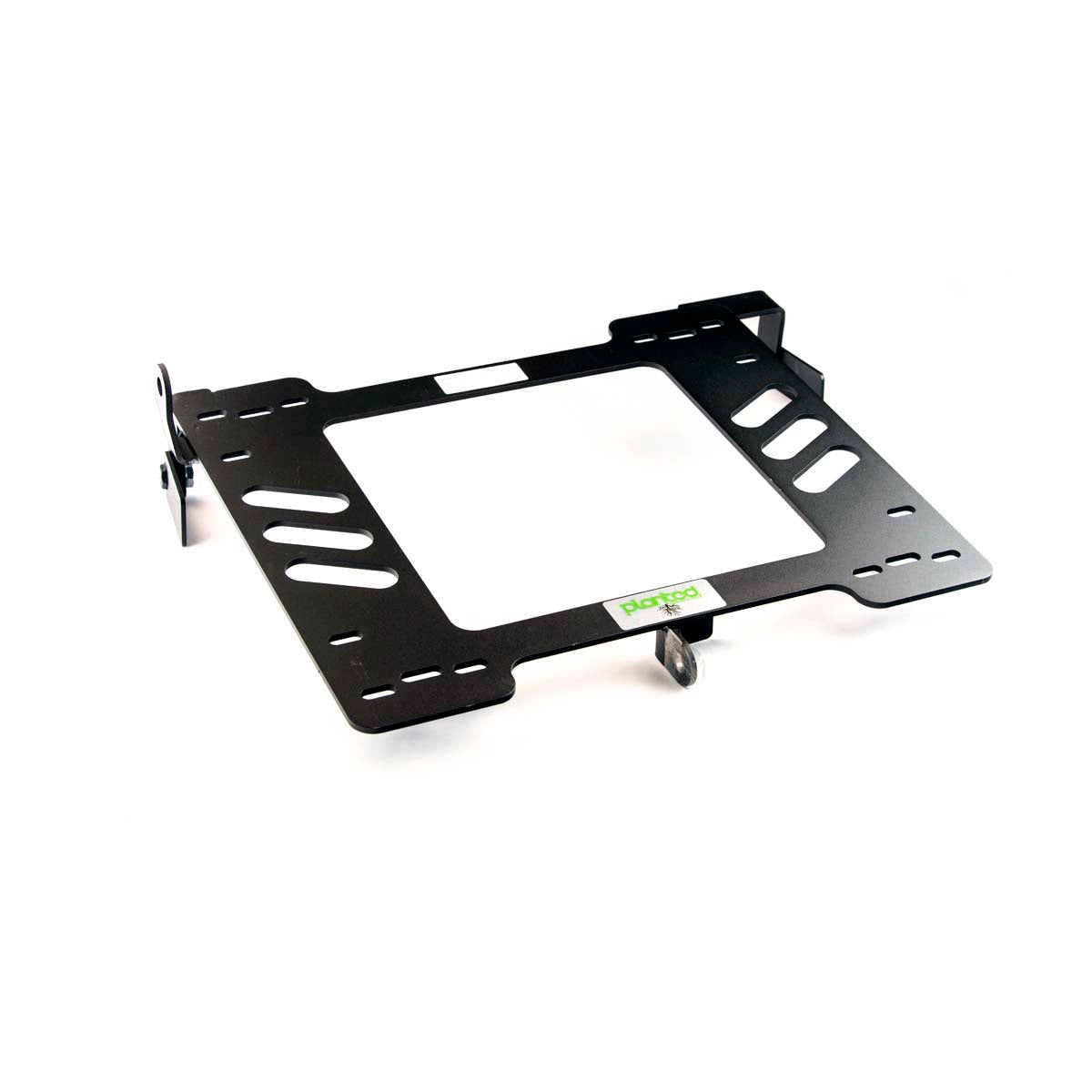 Planted seat bracket for VW Golf/GTI/Jetta (Mk3), driver side, black powder-coated steel