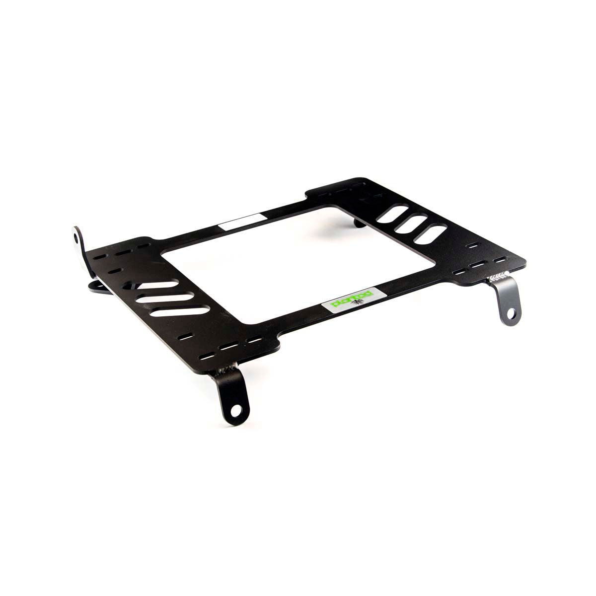 Planted seat bracket for 2002-2006 Acura RSX, driver side, black powder-coated steel