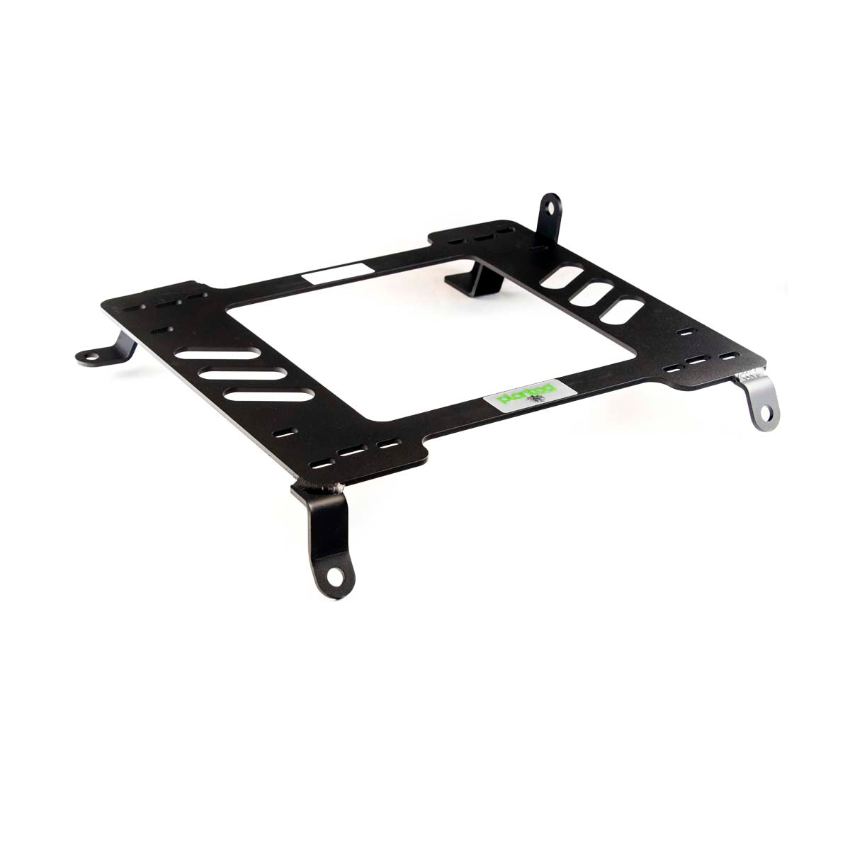 Planted seat bracket for 1989-1998 Nissan 240SX, passenger side, black powder-coated steel