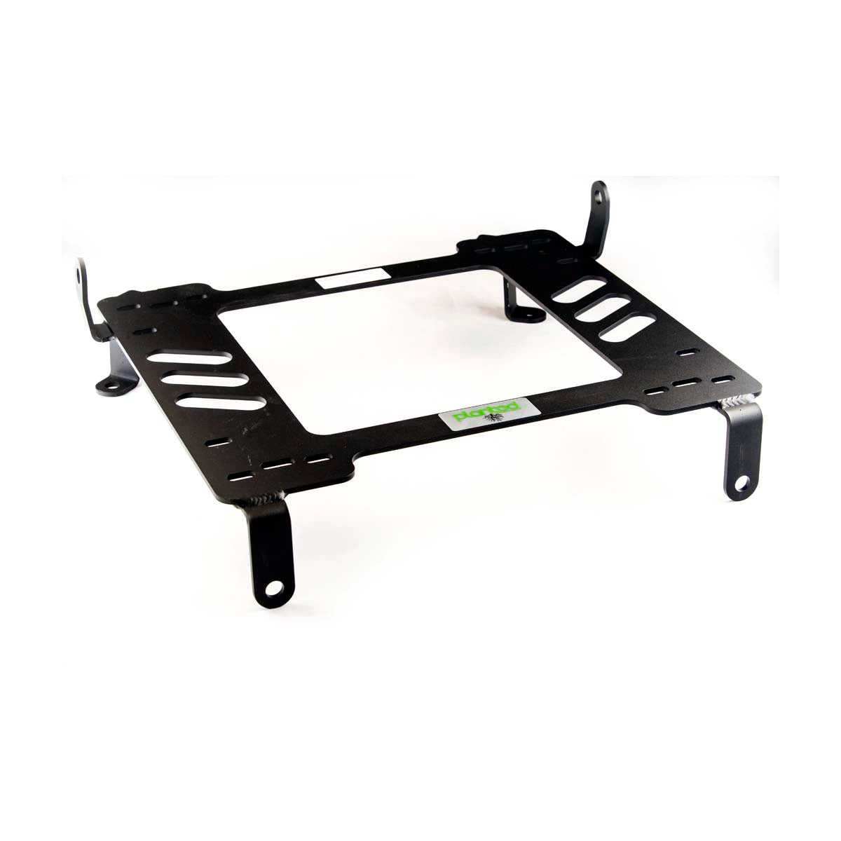Vehicle-specific floor mounting base for 2006-2011 Honda Civic, driver side, shown with Planted top plate