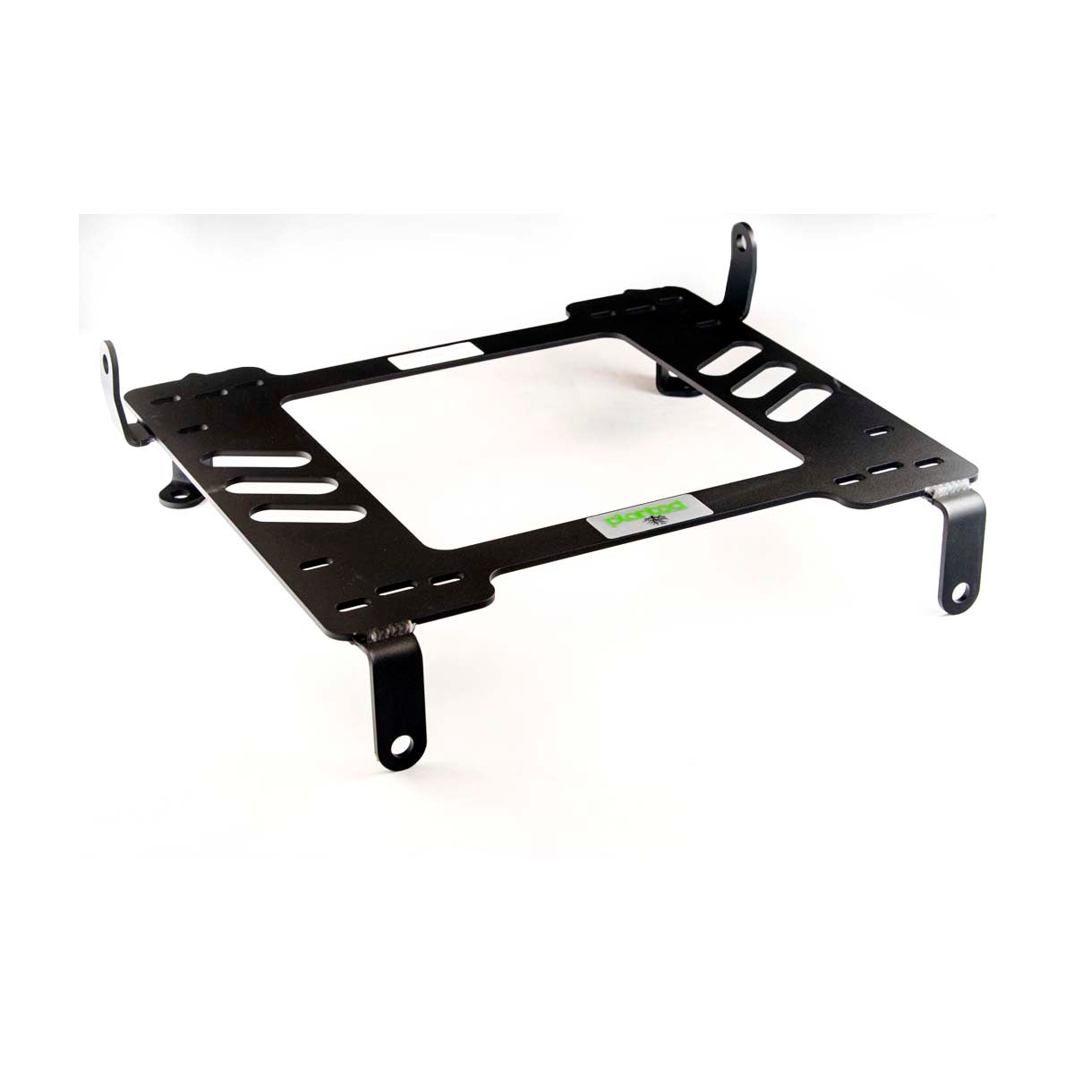 Planted seat bracket for 2006-2011 Honda Civic, passenger side, black powder-coated steel