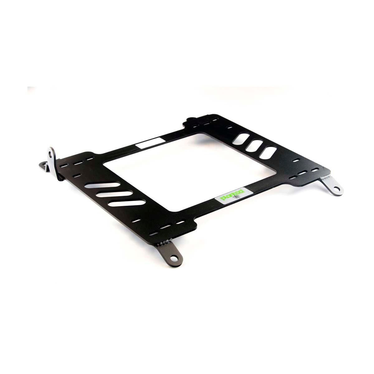 Vehicle-specific floor mounting base for 2003-2007 Infiniti G35 (V35), driver side, shown with Planted top plate