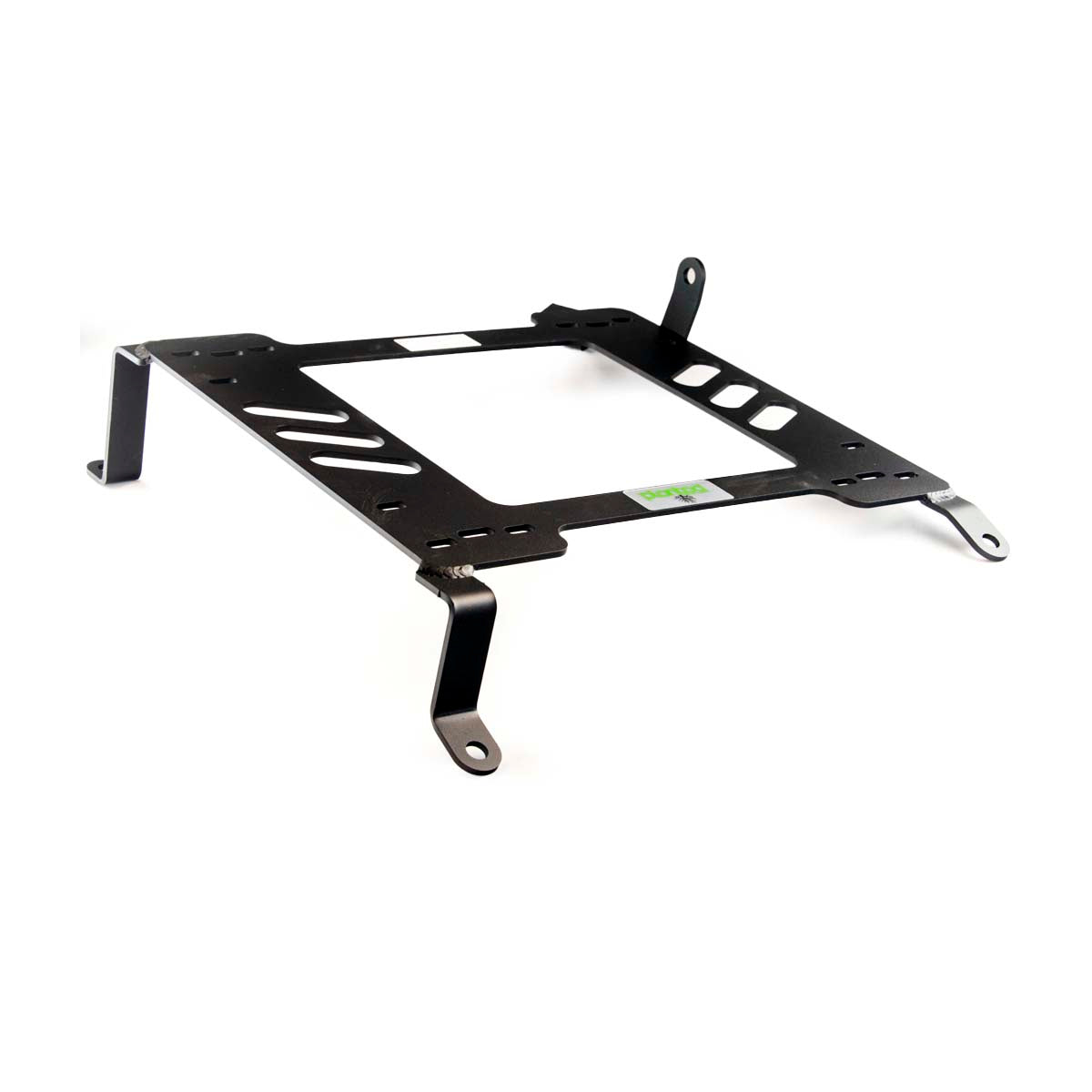 Vehicle-specific floor mounting base for 2003-2007 Infiniti G35 (V35), passenger side, shown with Planted top plate