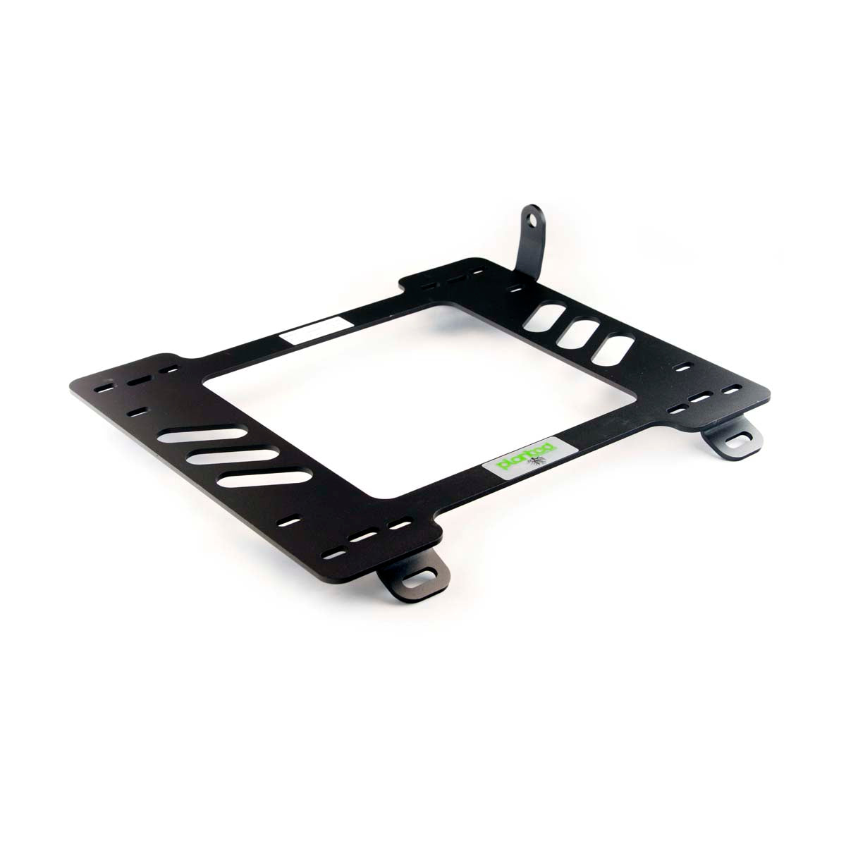 Planted seat bracket for 1989-1997 Mazda MX-5 Miata (NA), passenger side, black powder-coated steel