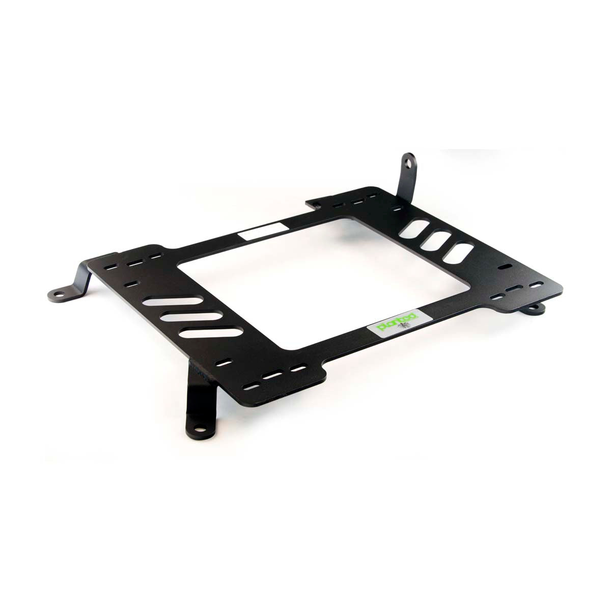 Planted seat bracket for 2006-2015 Audi R8 (1st Gen), passenger side, black powder-coated steel