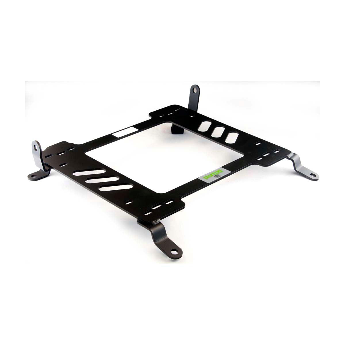 Planted seat bracket for 2007-2009 Honda S2000 (AP2), passenger side, black powder-coated steel