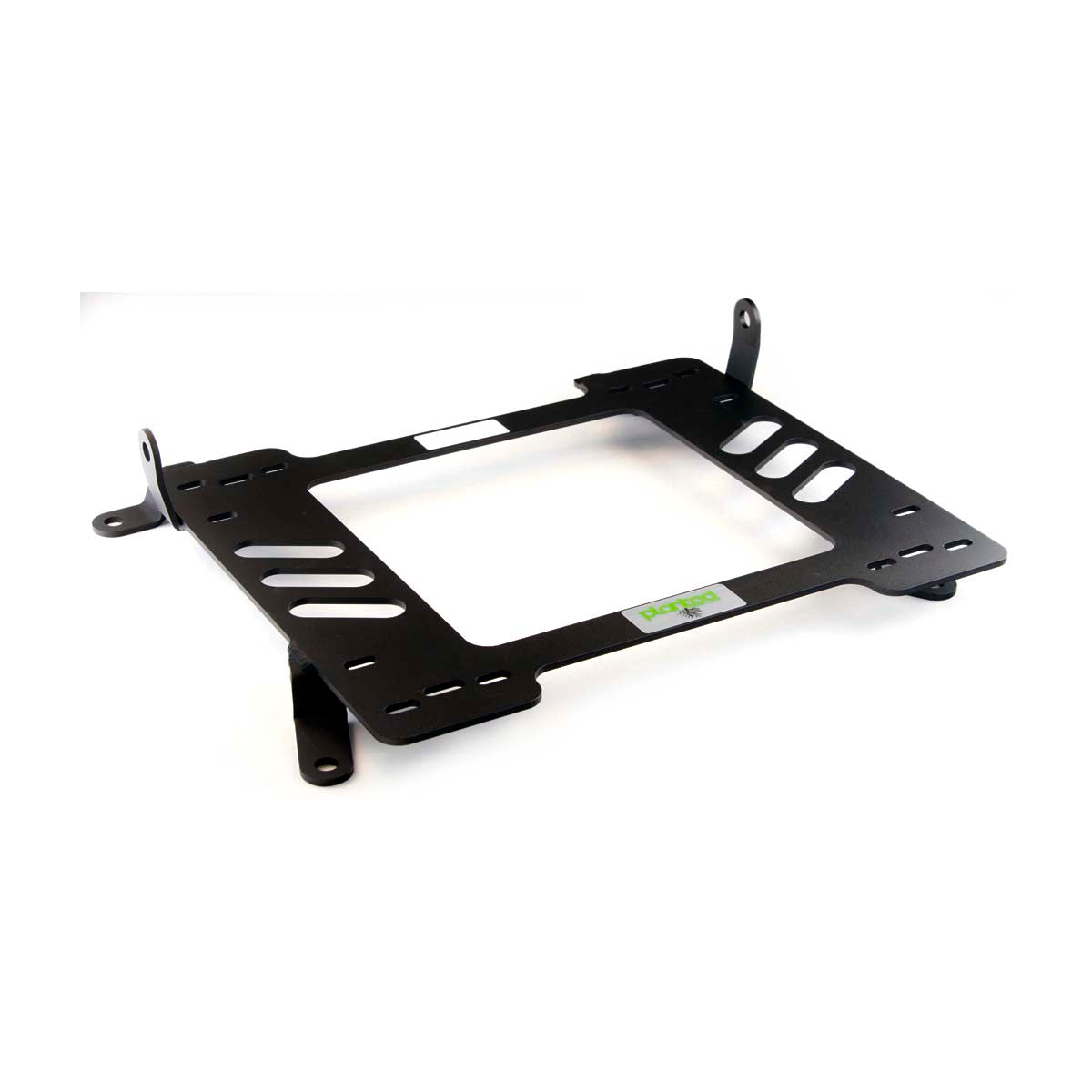 Planted seat bracket for 1992-1999 BMW 3 Series Sedan (E36), passenger side, black powder-coated steel