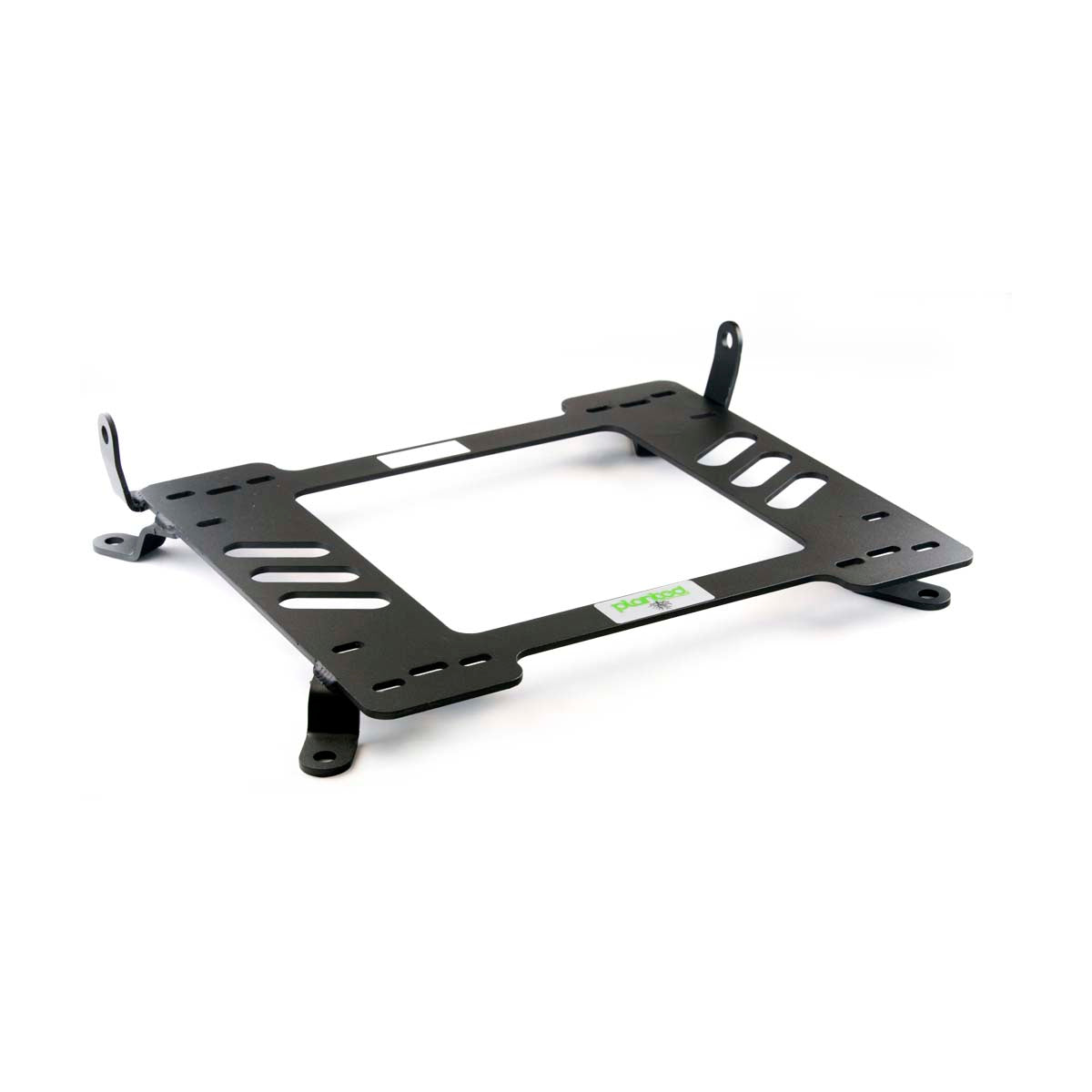 Vehicle-specific floor mounting base for 2002-2008 BMW Z4 / M Coupe / Roadster, passenger side, shown with Planted top plate