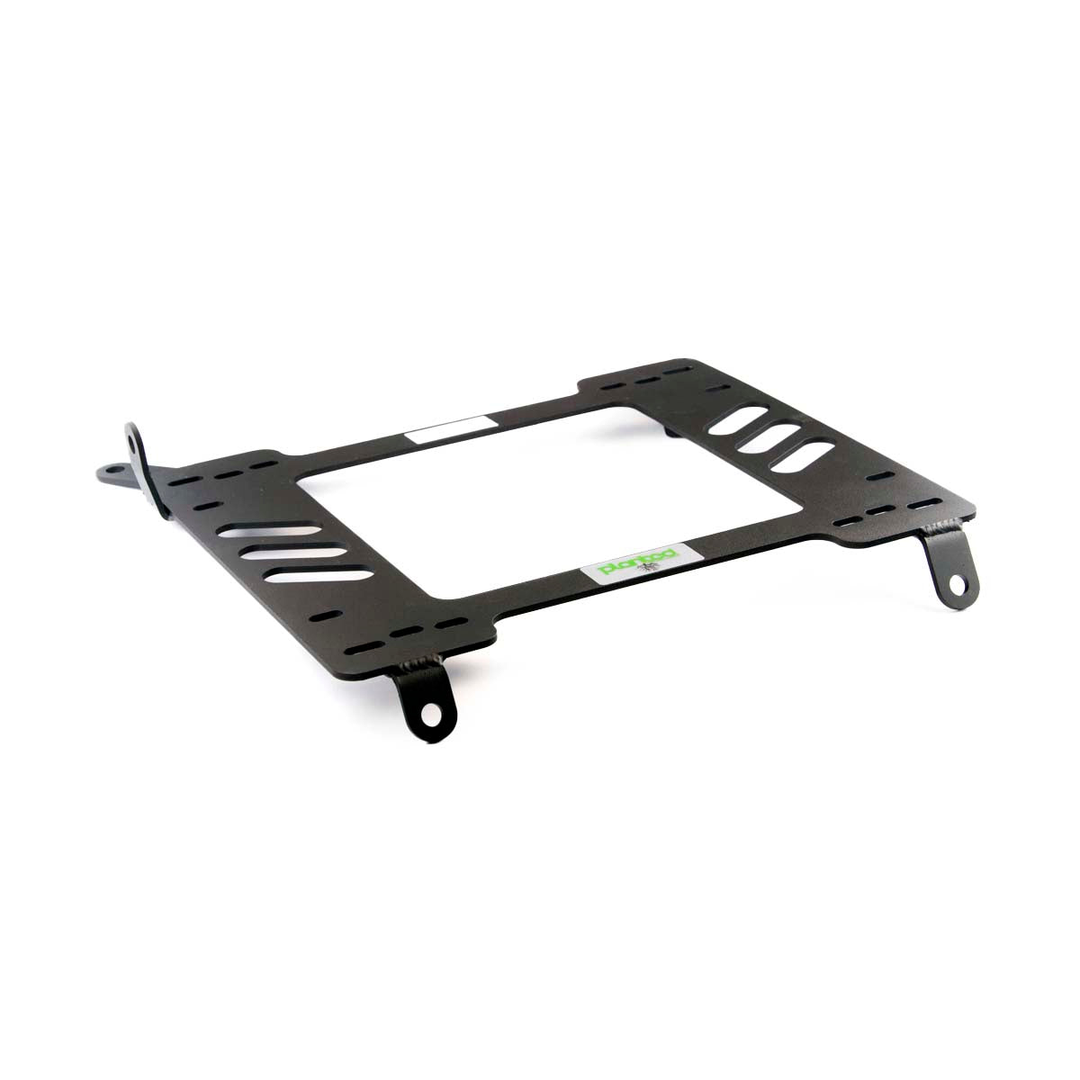 Planted seat bracket for Honda CRX Si (1988-1989) / CRX (1990-1991), driver side, black powder-coated steel