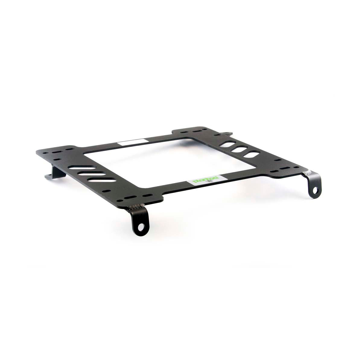 Planted seat bracket for 1984-1989 Toyota MR2 (W10), driver side, black powder-coated steel