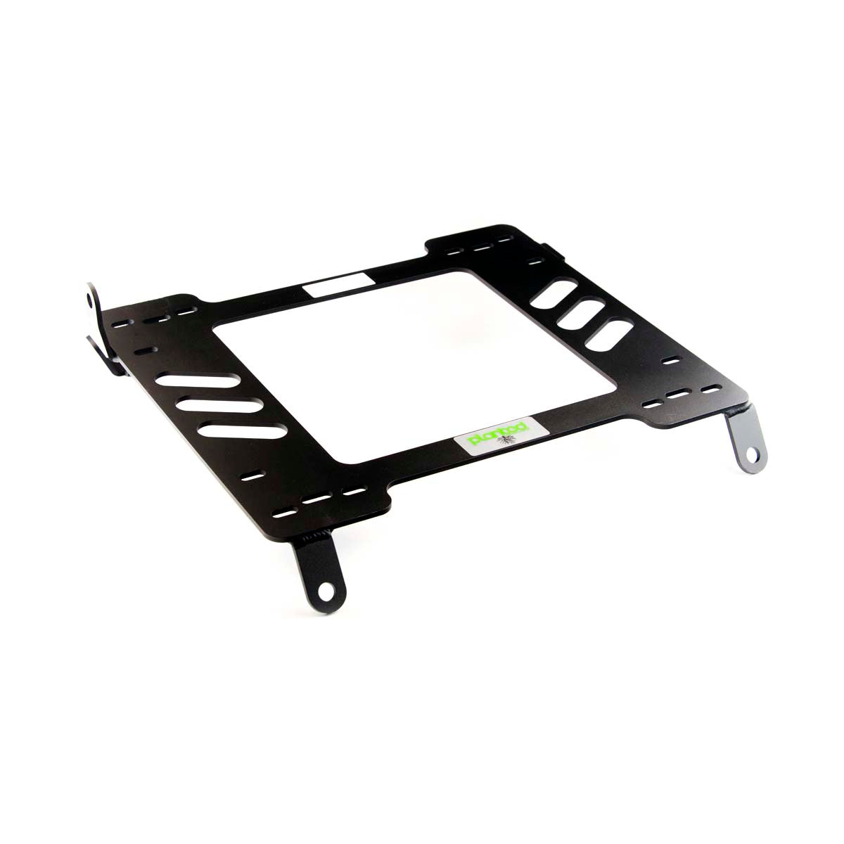 Planted seat bracket for 2003-2009 Subaru Legacy, driver side, black powder-coated steel