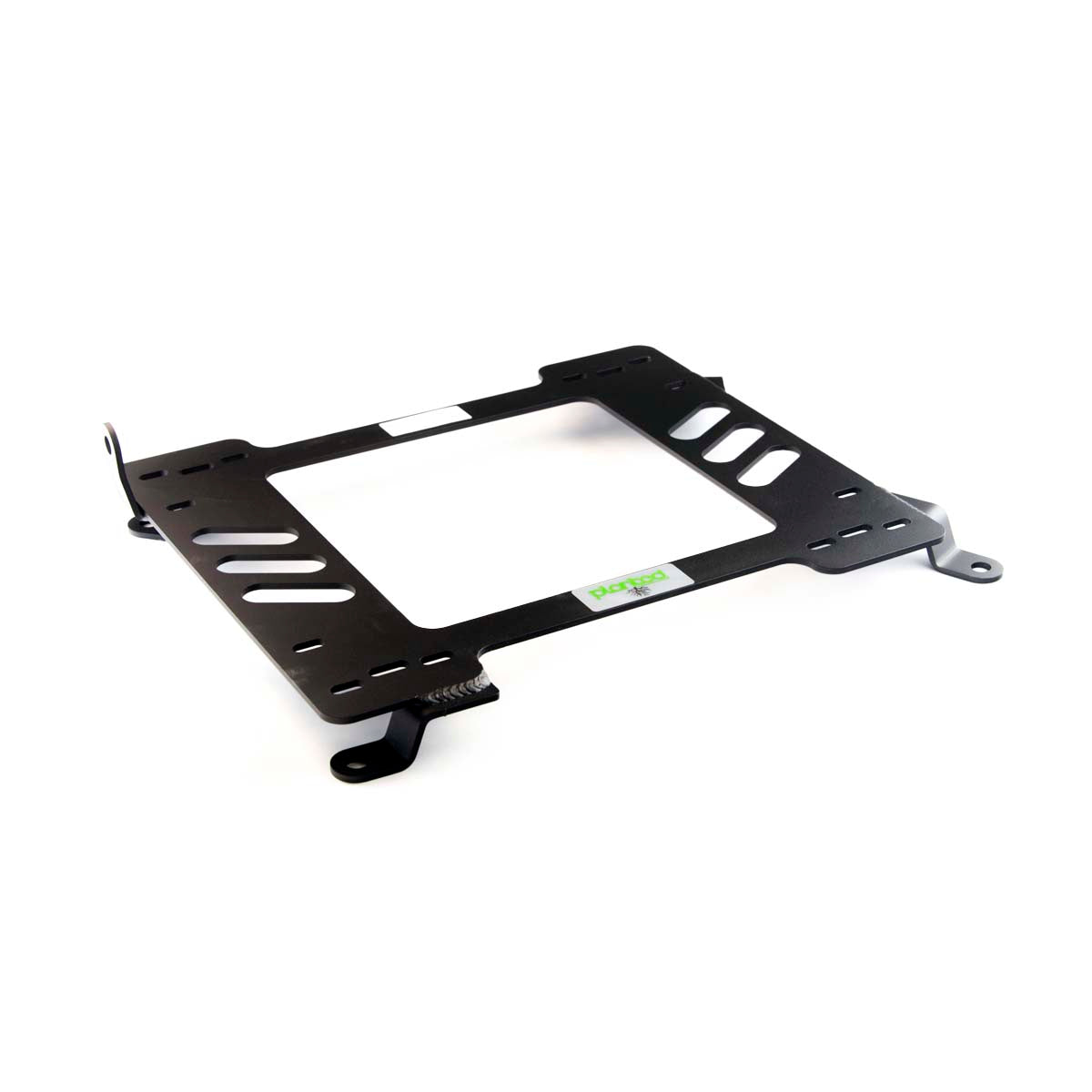 Planted seat bracket for 2007-2014 Audi TT (Mk2), driver side, black powder-coated steel