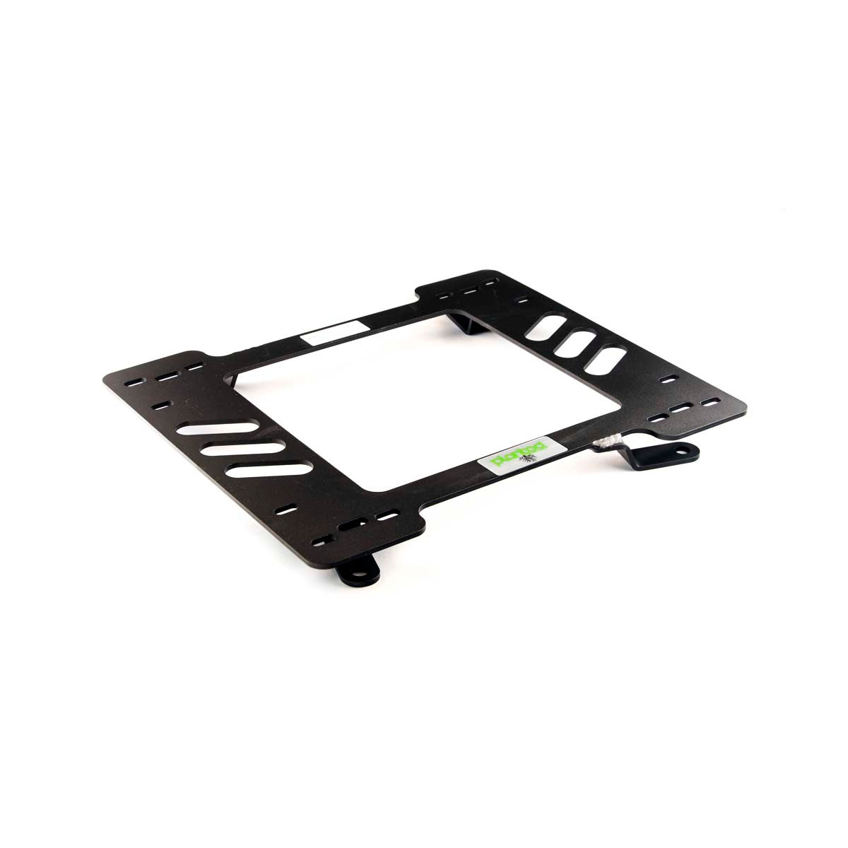 Planted seat bracket for 1967-1969 Pontiac Firebird, passenger side, black powder-coated steel