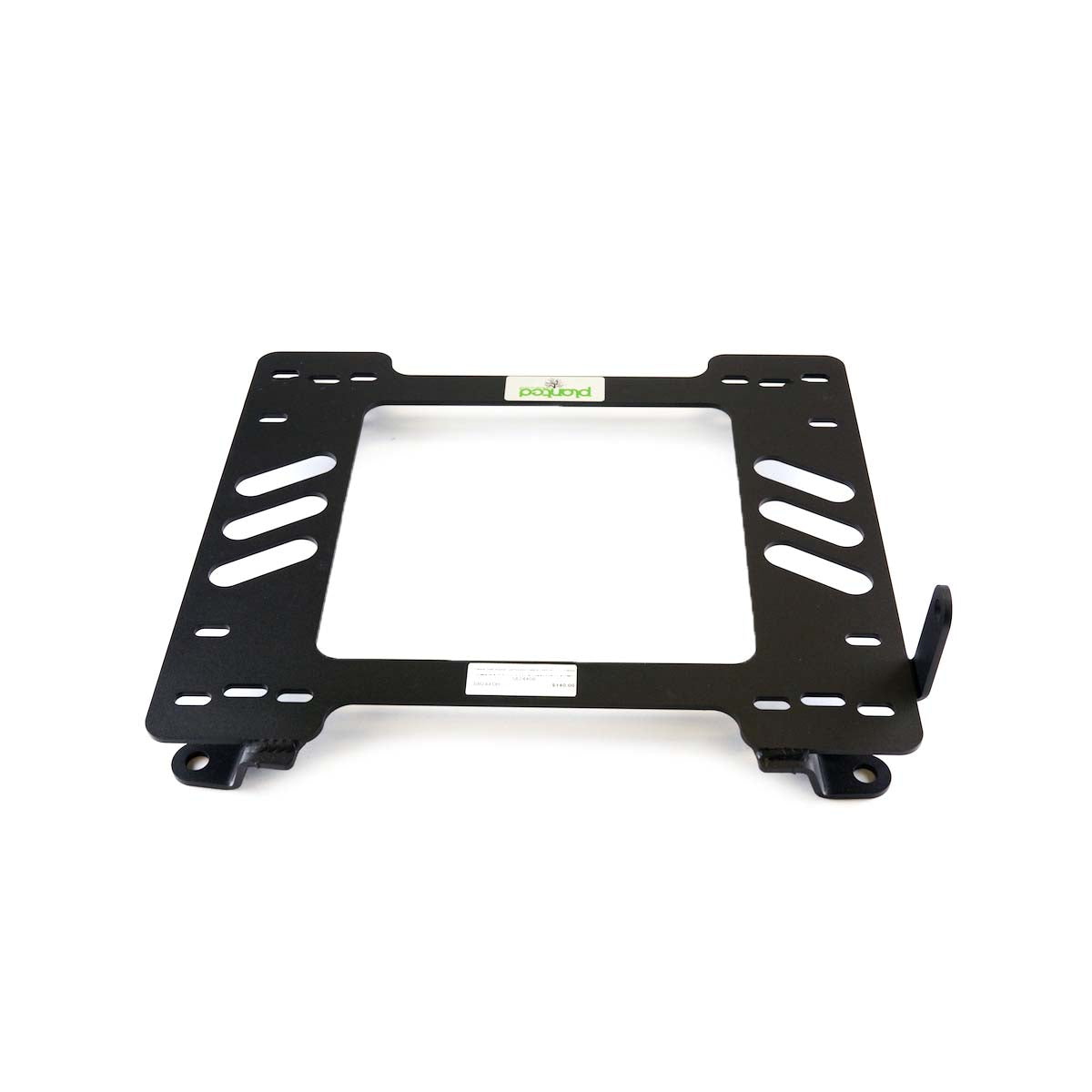 Planted seat bracket for 2003-2014 Lamborghini Gallardo, driver side, black powder-coated steel