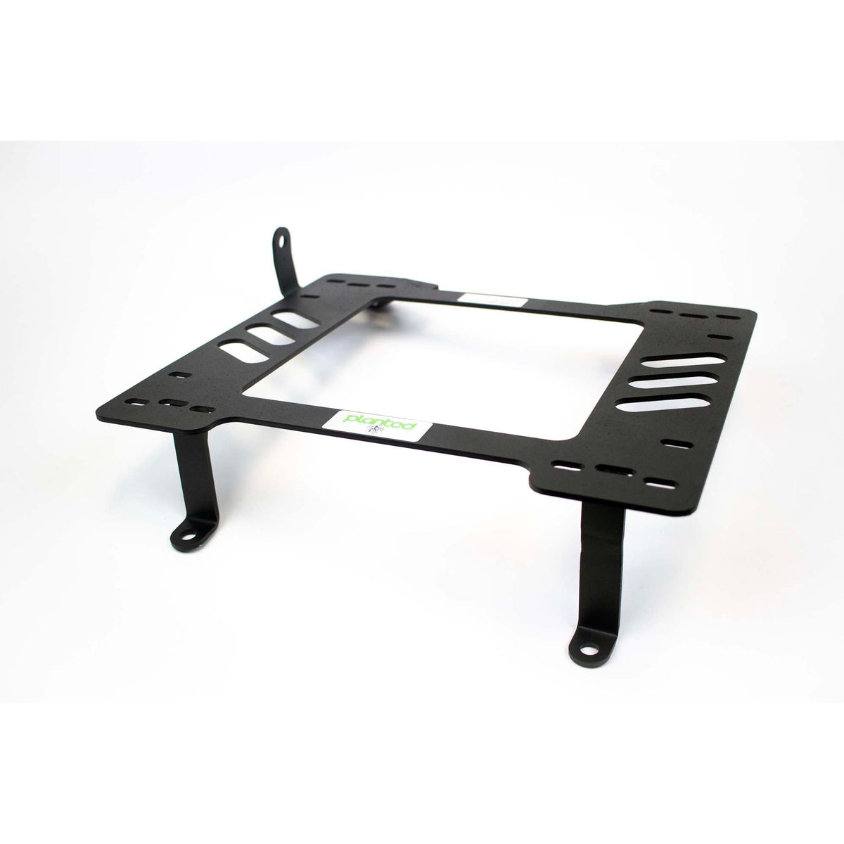 Vehicle-specific floor mounting base for 1981-1993 Dodge Ram (1st Gen), driver side, shown with Planted top plate