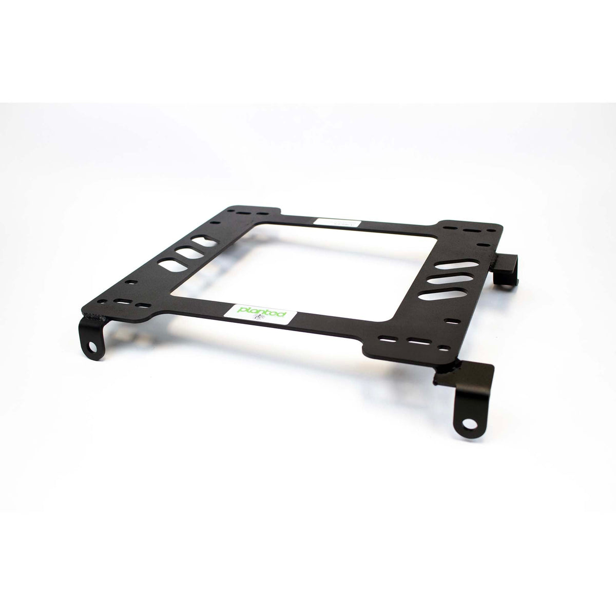 Planted seat bracket for 1978-1984 Toyota Starlet (2nd Gen, 60 Series), driver side, black powder-coated steel
