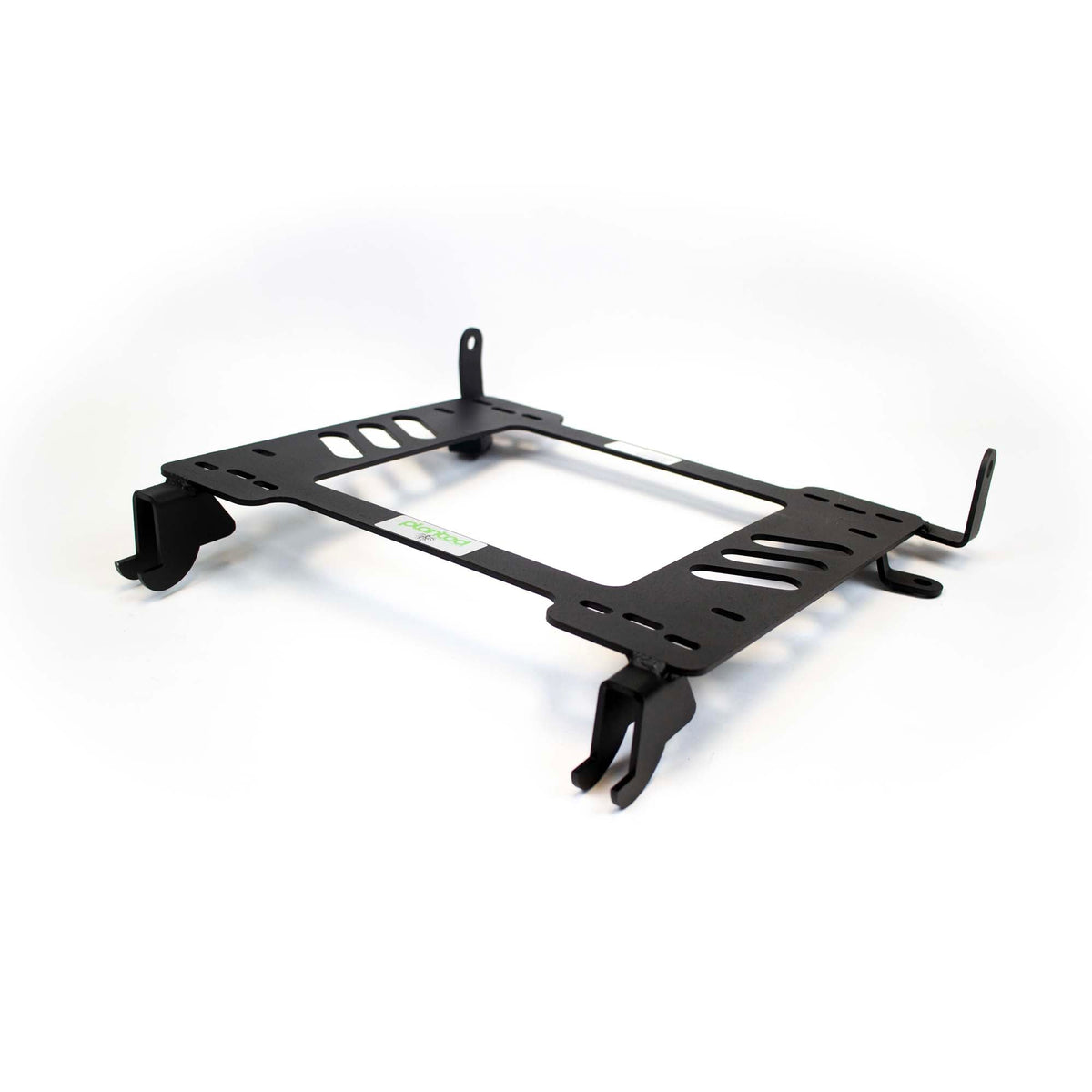 Planted seat bracket for 2016+ Chevrolet Camaro (6th Gen), driver side, black powder-coated steel