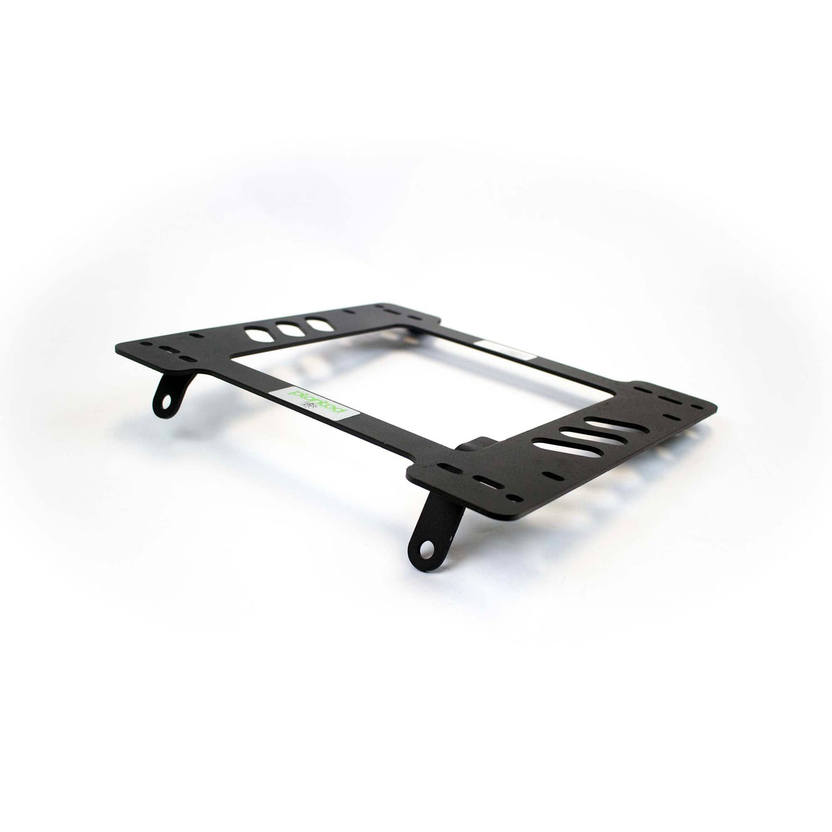 Planted seat bracket for 1984-1999 Toyota Land Cruiser (J70 Series Troop Carrier/Pickup), driver side, black powder-coated steel