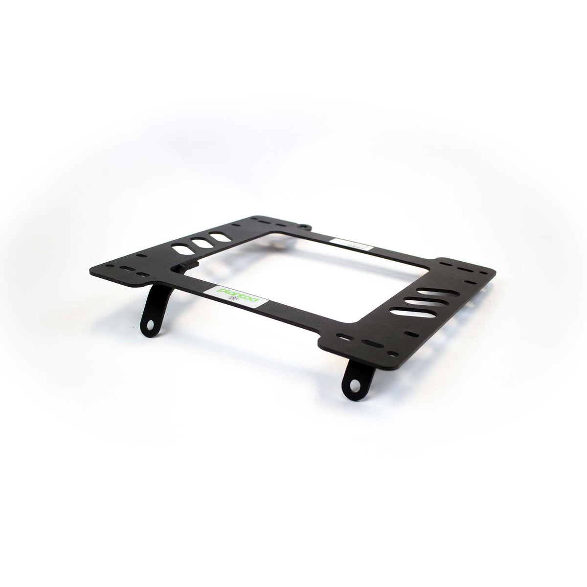 Planted seat bracket for 1984-1999 Toyota Land Cruiser (J70 Series Troop Carrier/Pickup), passenger side, black powder-coated steel
