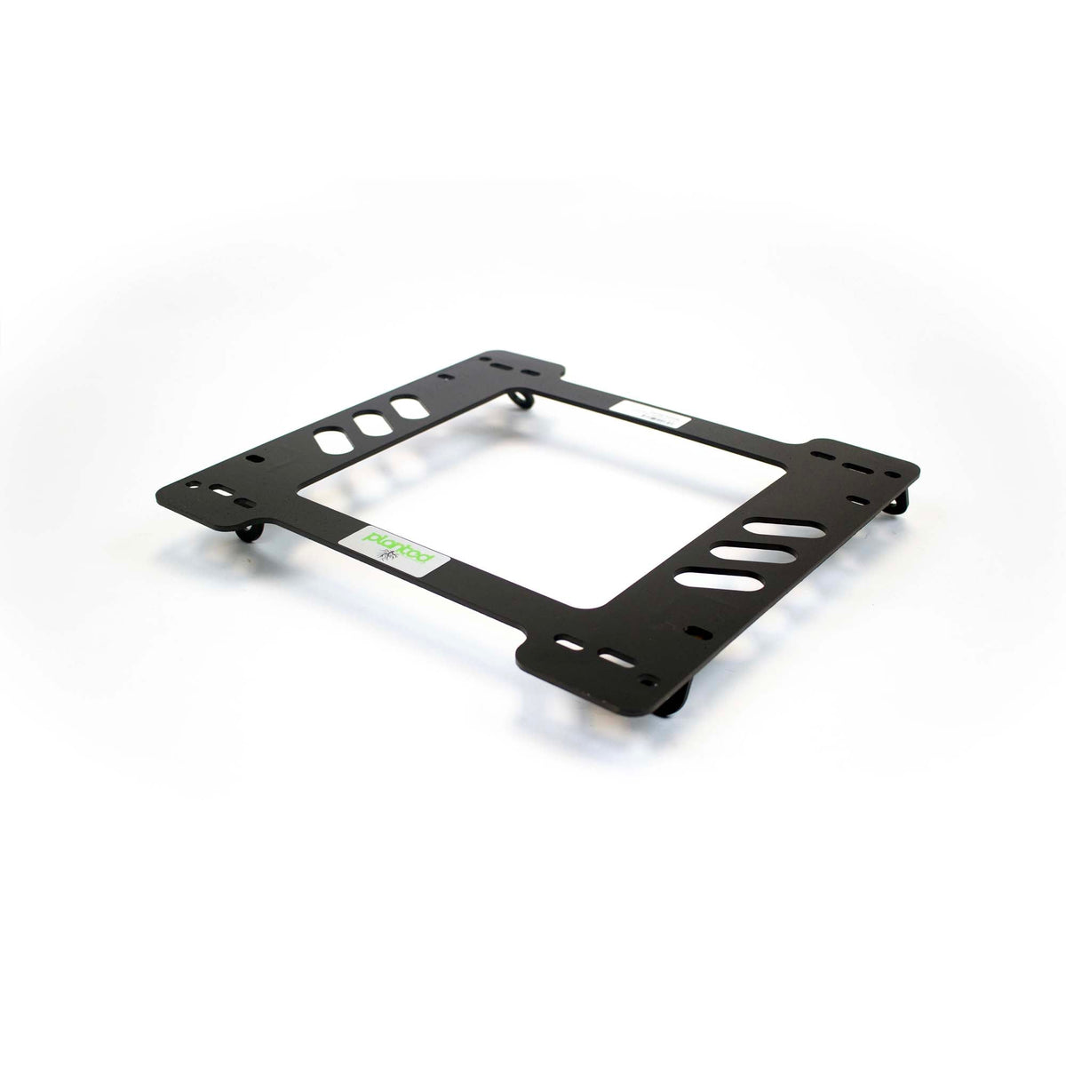 Planted seat bracket for 1984-1987 Honda CRX (1st Gen), passenger side, black powder-coated steel