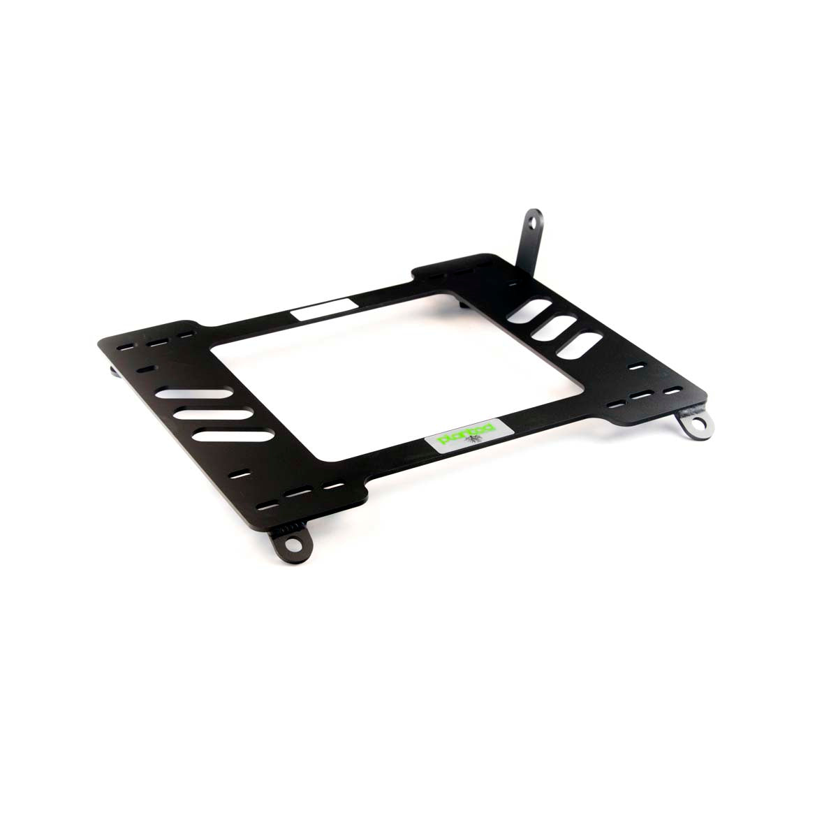 Planted seat bracket for 2015+ Audi R8 (2nd Gen), passenger side, black powder-coated steel