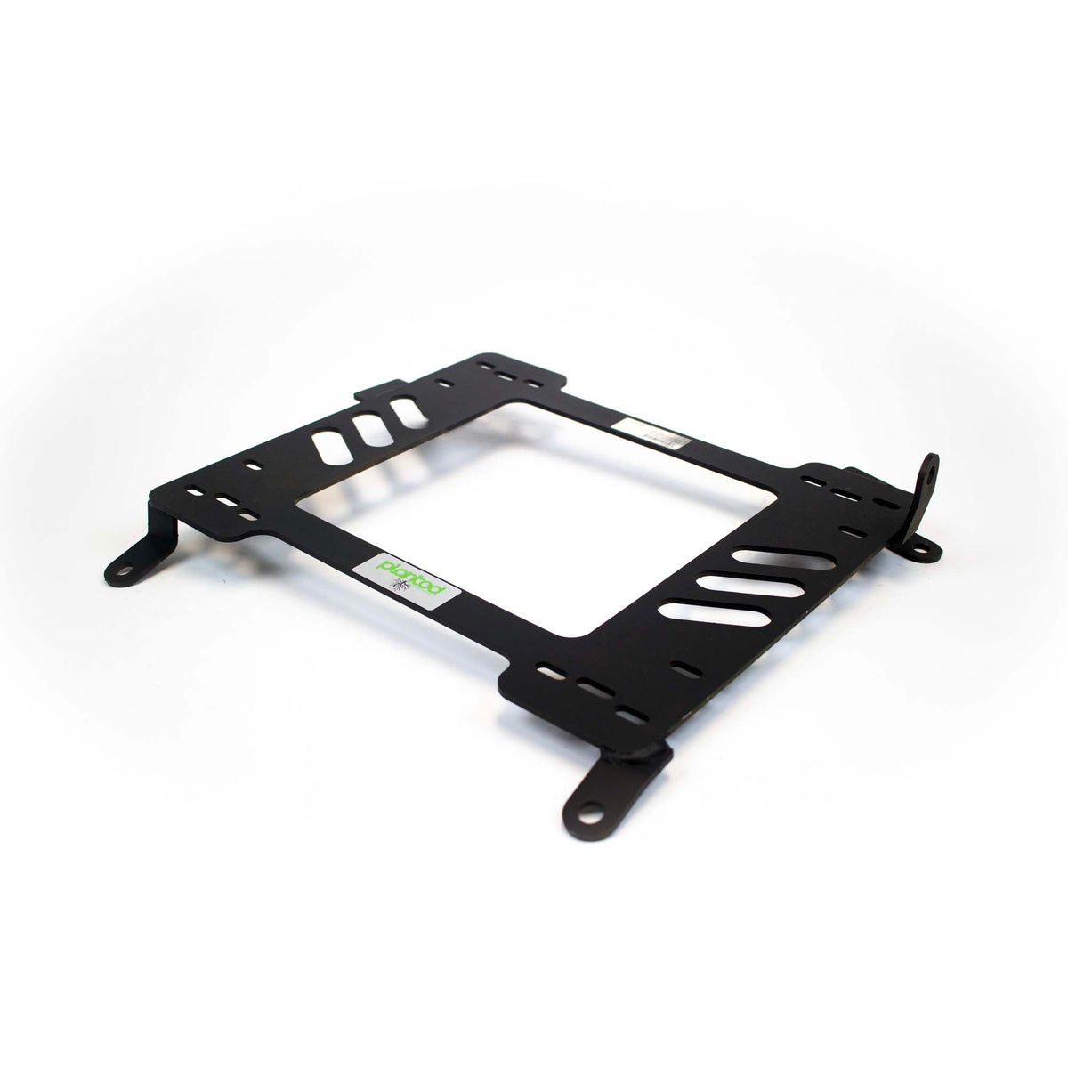 Planted seat bracket for 1999-2005 Hyundai Accent (2nd Gen), passenger side, black powder-coated steel