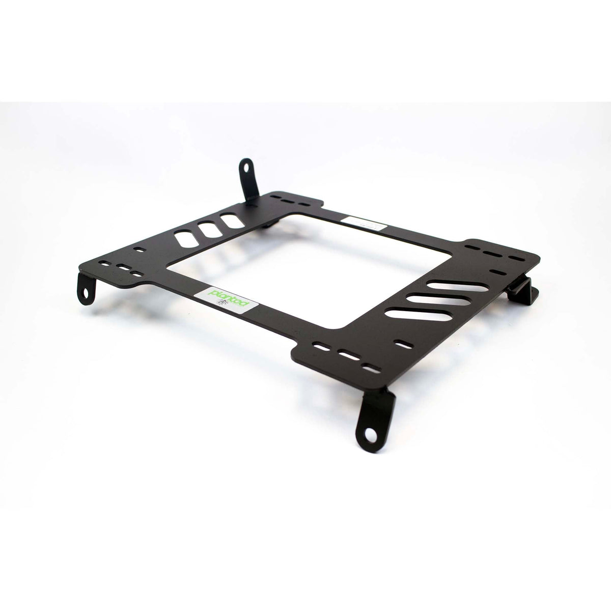 Planted seat bracket for 1984-1988 Toyota Pickup / Hilux (N50/N60/N70, 4th Gen), driver side, black powder-coated steel