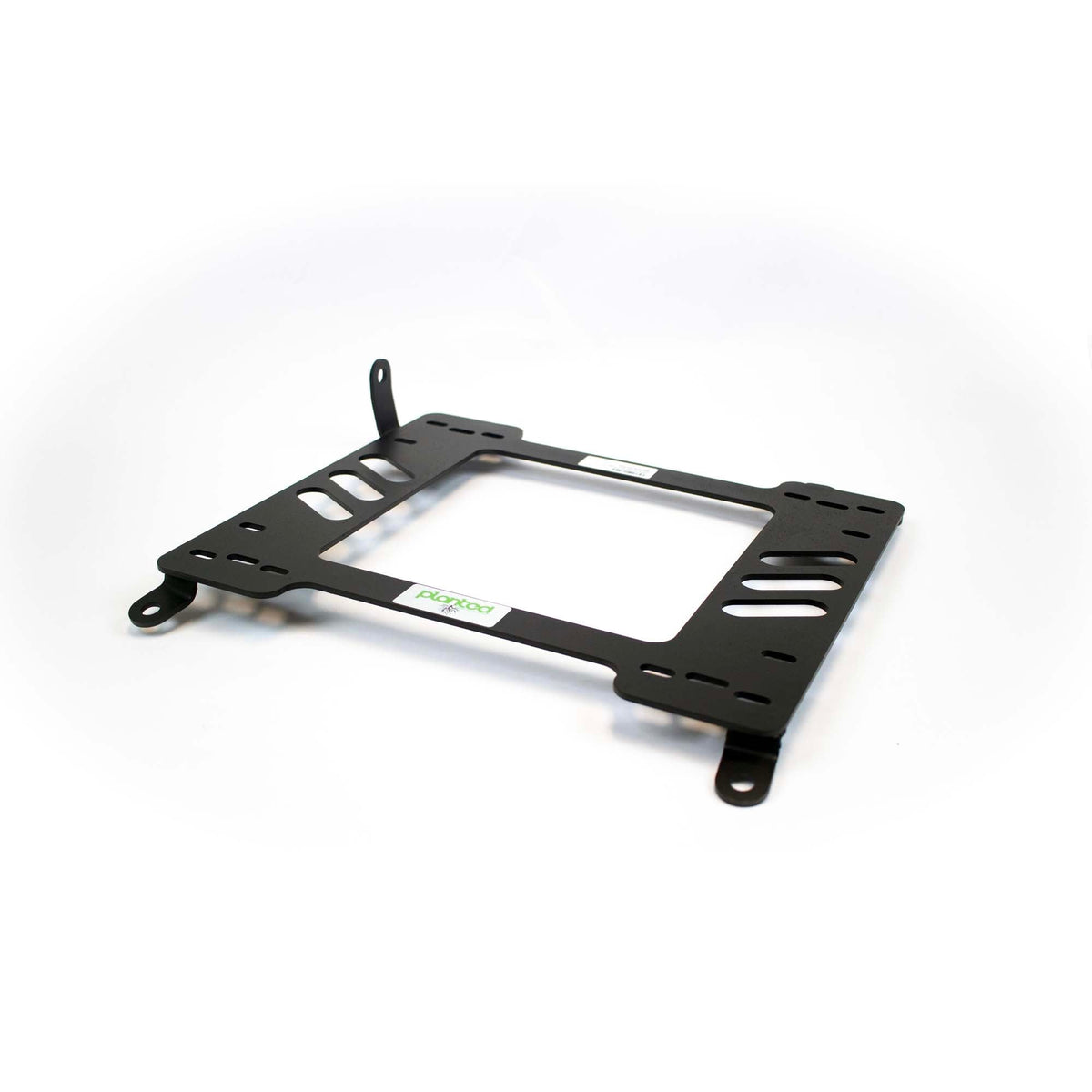 Planted seat bracket for 1994-1999 Hyundai Accent (1st Gen), driver side, black powder-coated steel