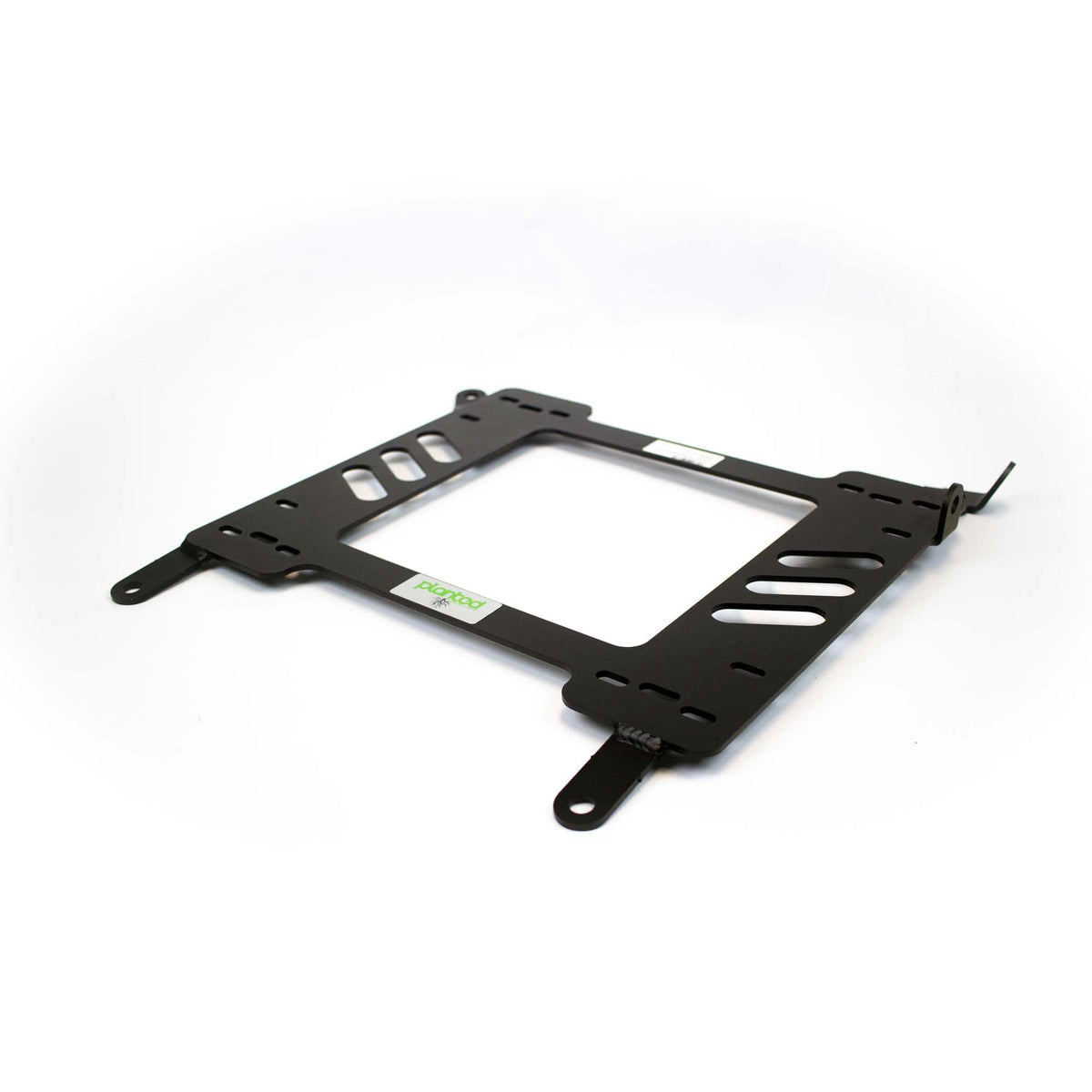 Planted seat bracket for 2003-2009 Mazda 3 (BK, 1st Gen), passenger side, black powder-coated steel