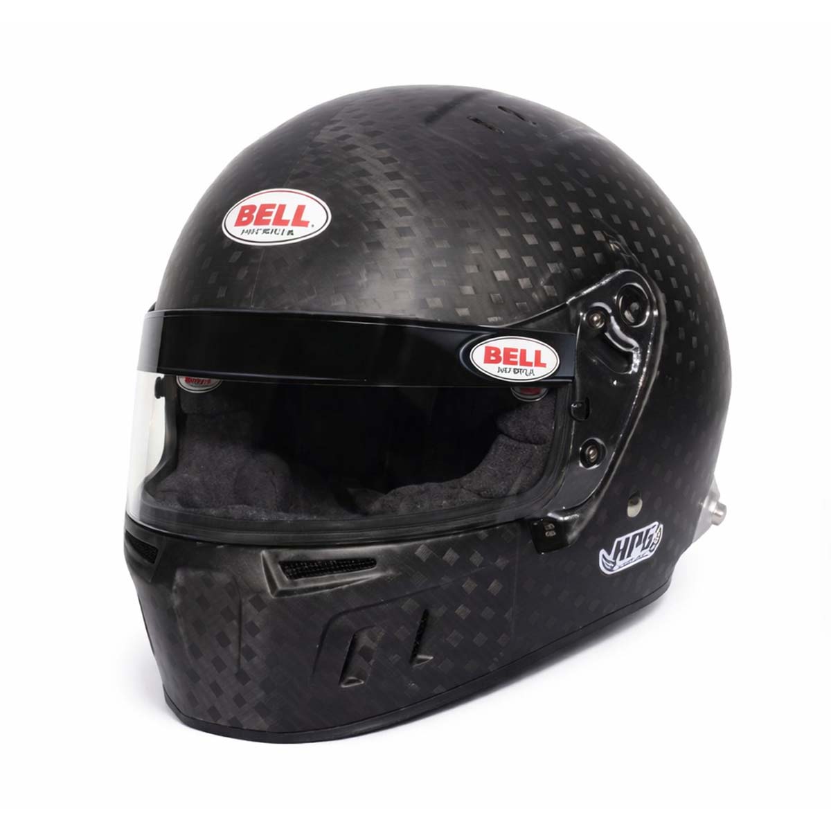Bell HP6 RD 4C/EC Carbon Racing Helmet with FIA 8860 certification, carbon shell, side ports, and hydration-ready setup
