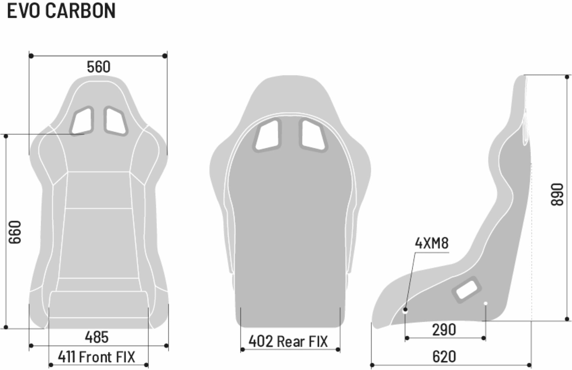 Sparco Evo Performance Carbon Racing Seat