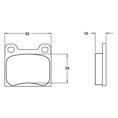 Performance Friction 0031.11.15.44 Racing Pad - 11 Compound