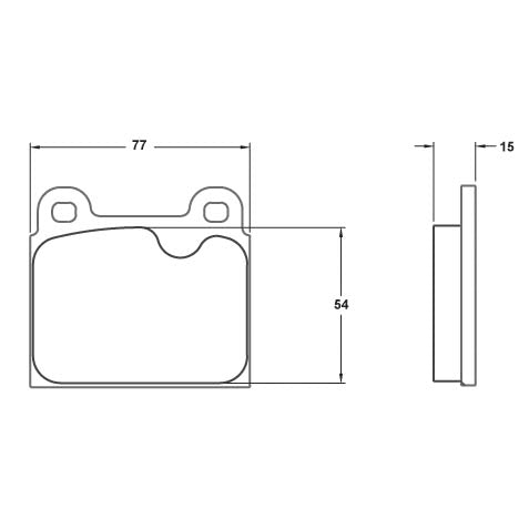 Performance Friction 0045.11.15.44 Racing Pad - 11 Compound