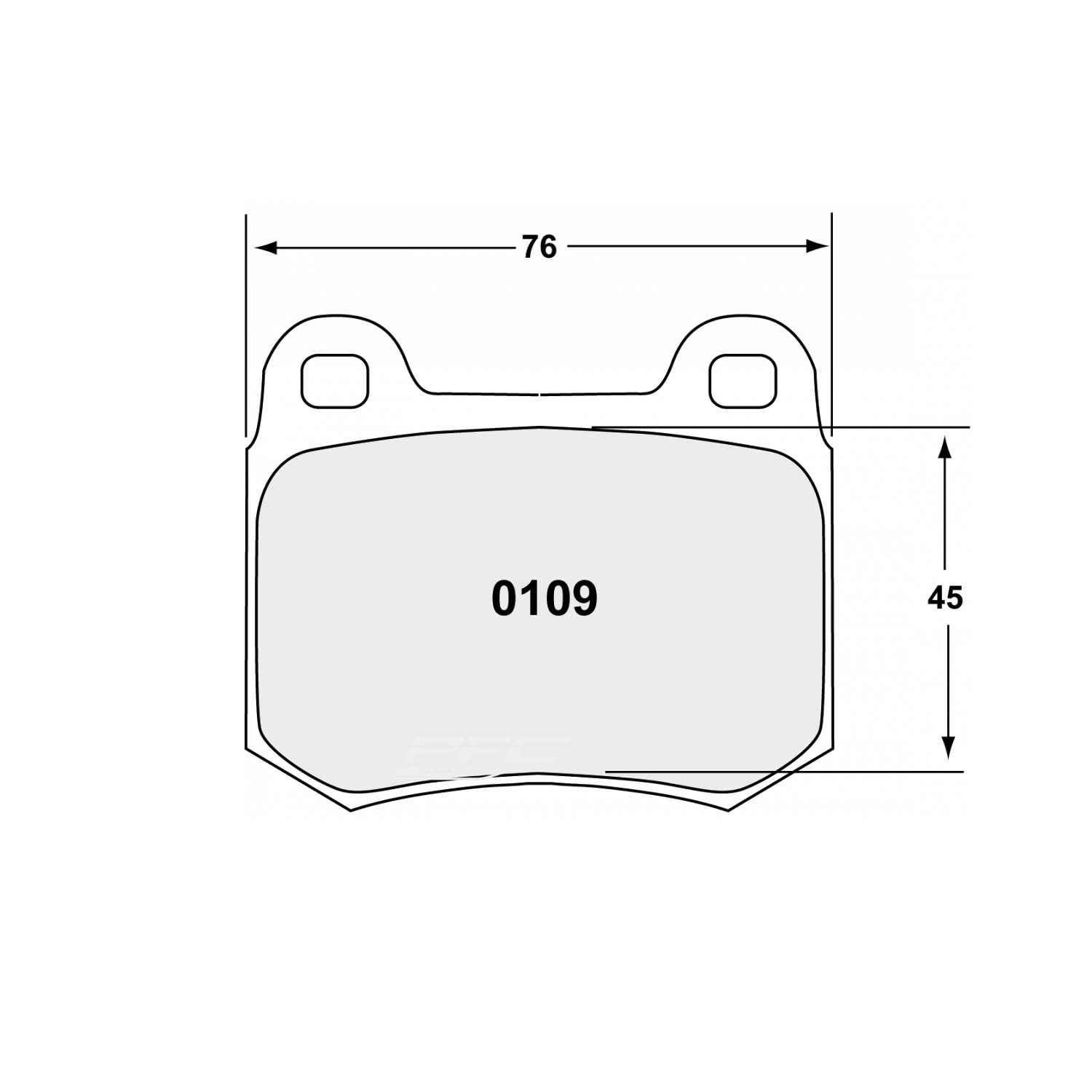 Performance Friction 0109.11.16.44 Racing Pad - 11 Compound