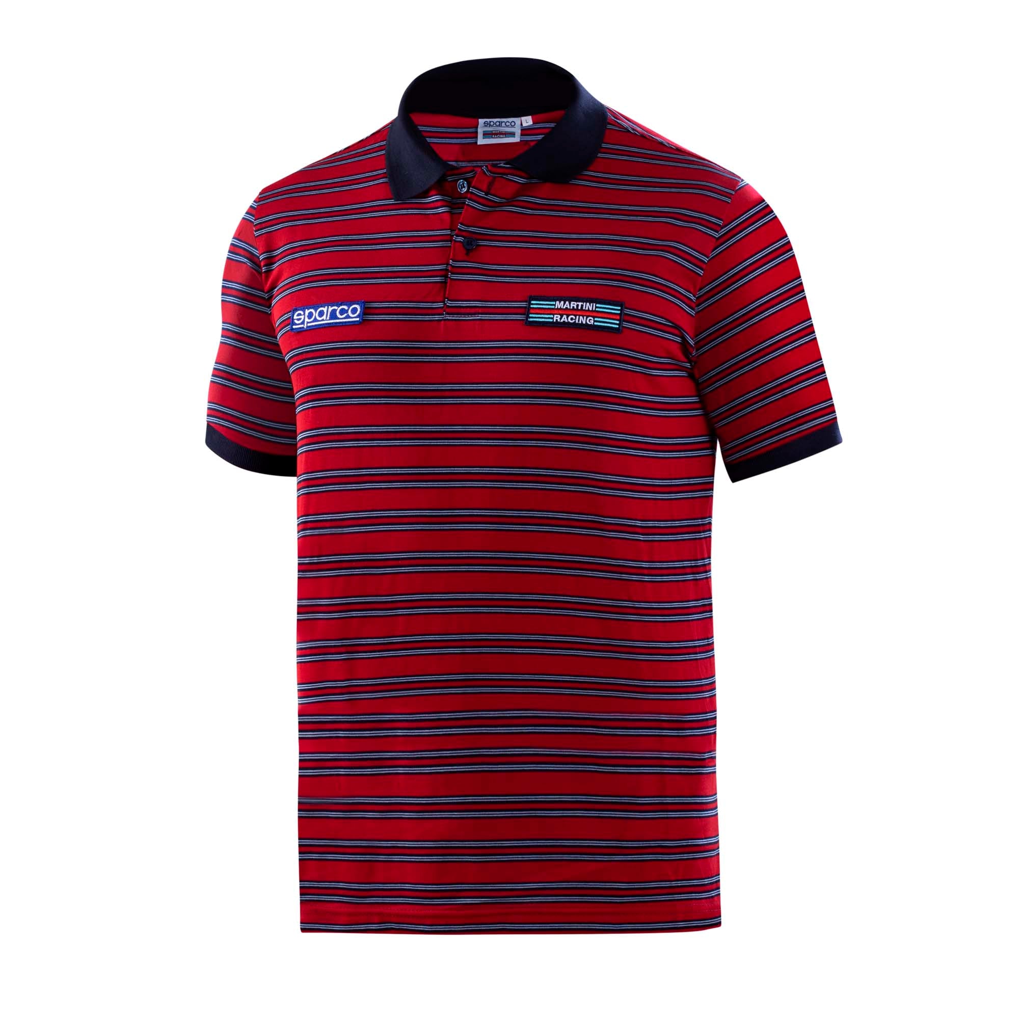 Sparco Martini Replica Striped Polo Shirt