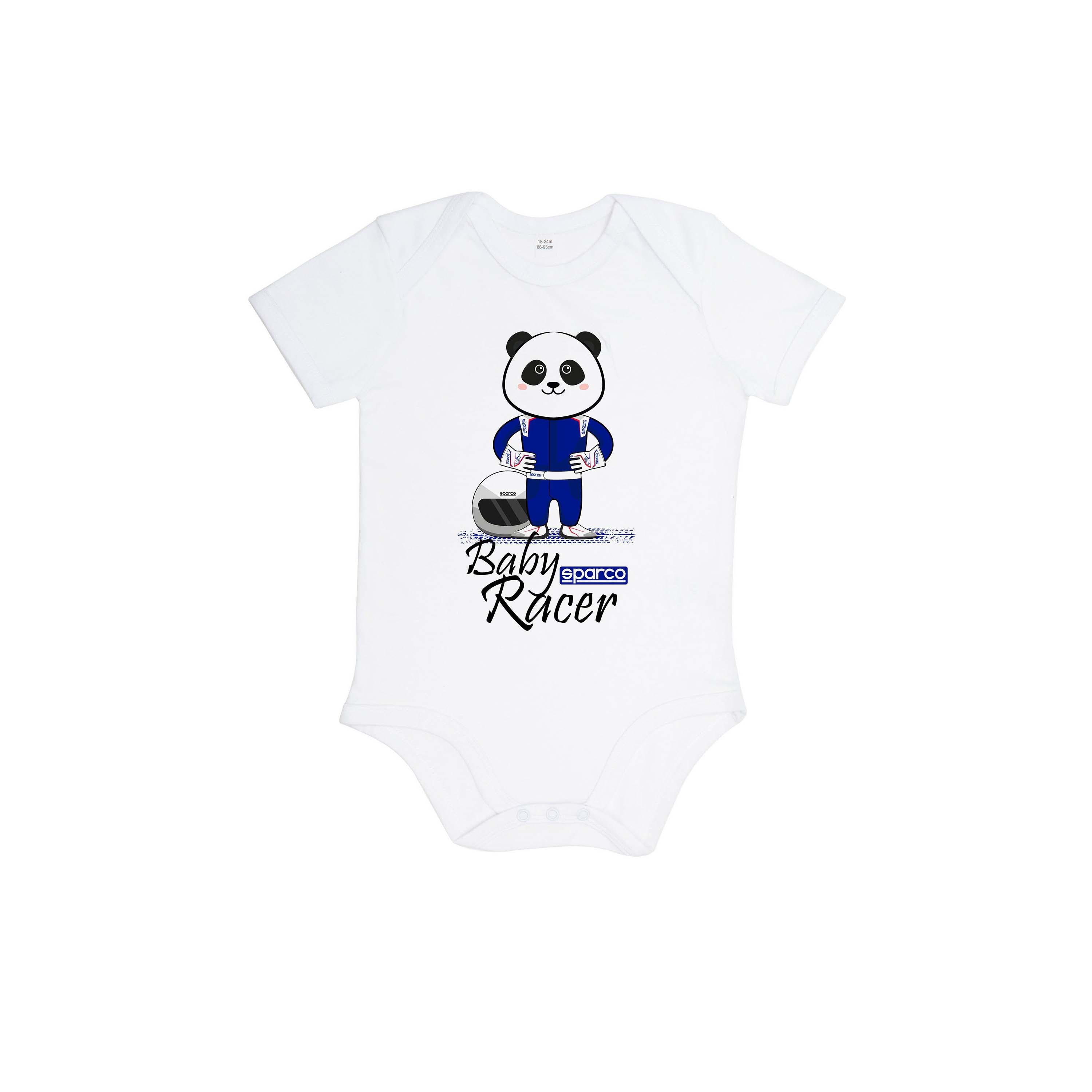 Sparco Baby Racer Onesie (3-6, White)